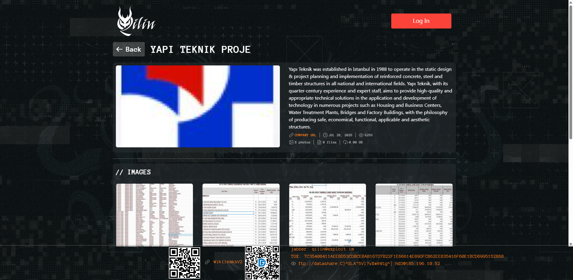 Screenshot del ataque