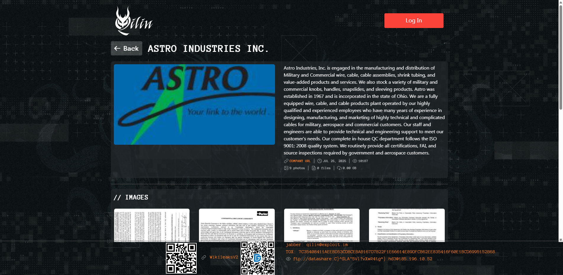 Screenshot del ataque