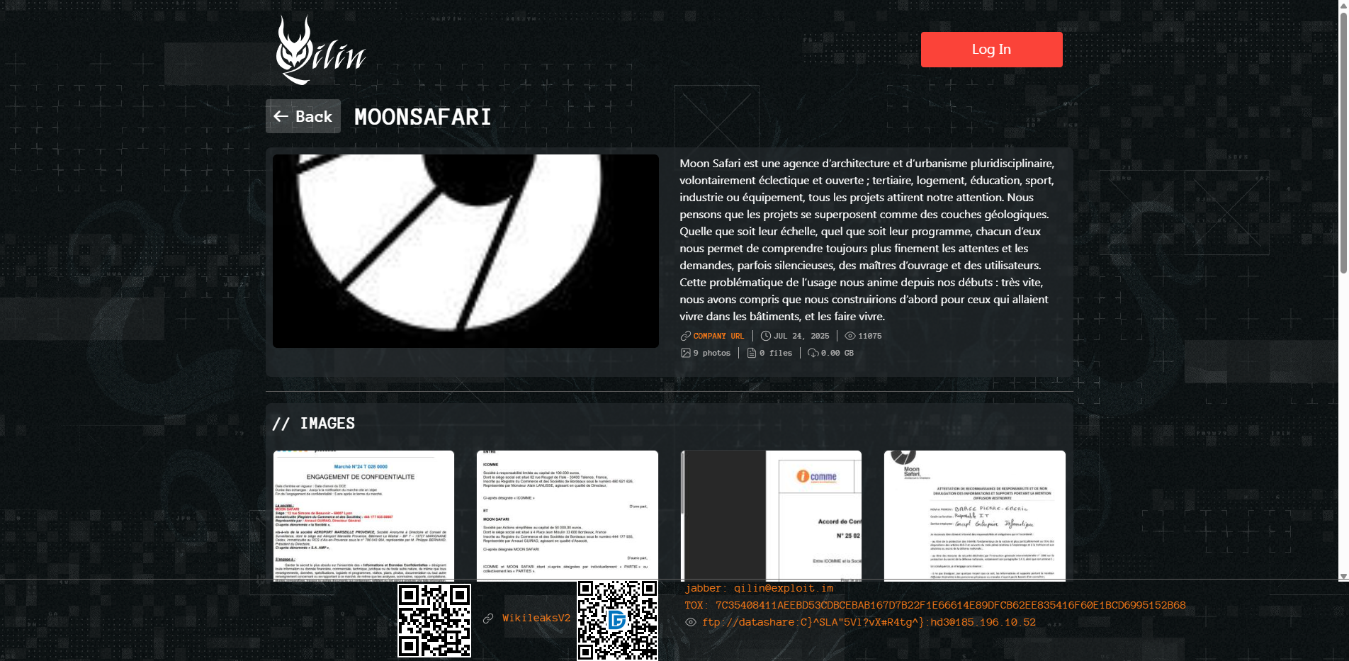 Screenshot del ataque