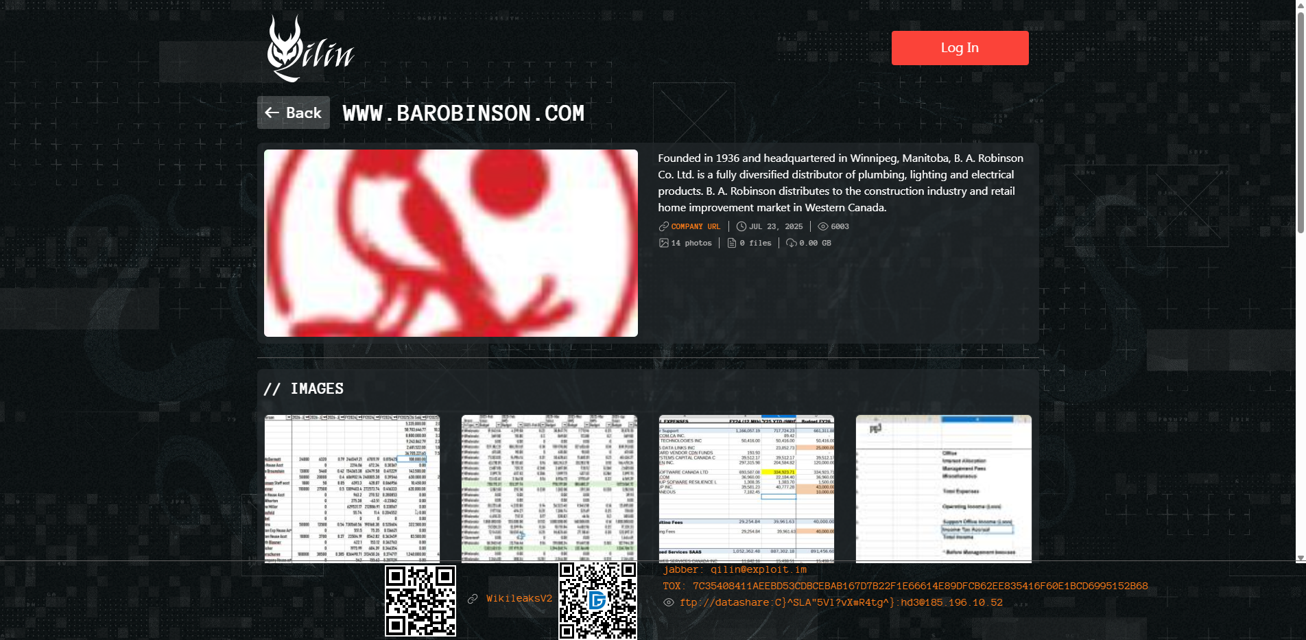 Screenshot del ataque