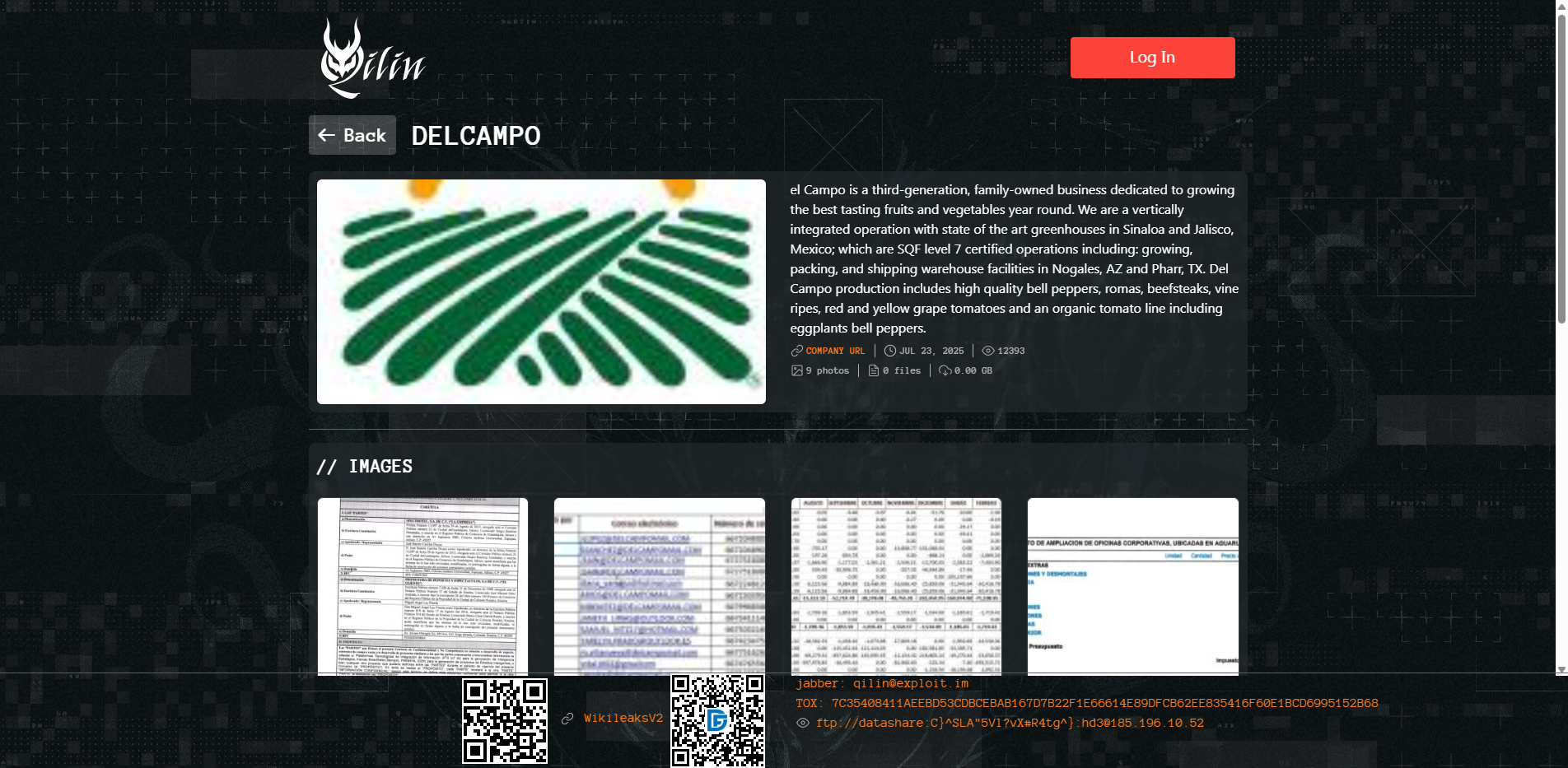 Screenshot del ataque