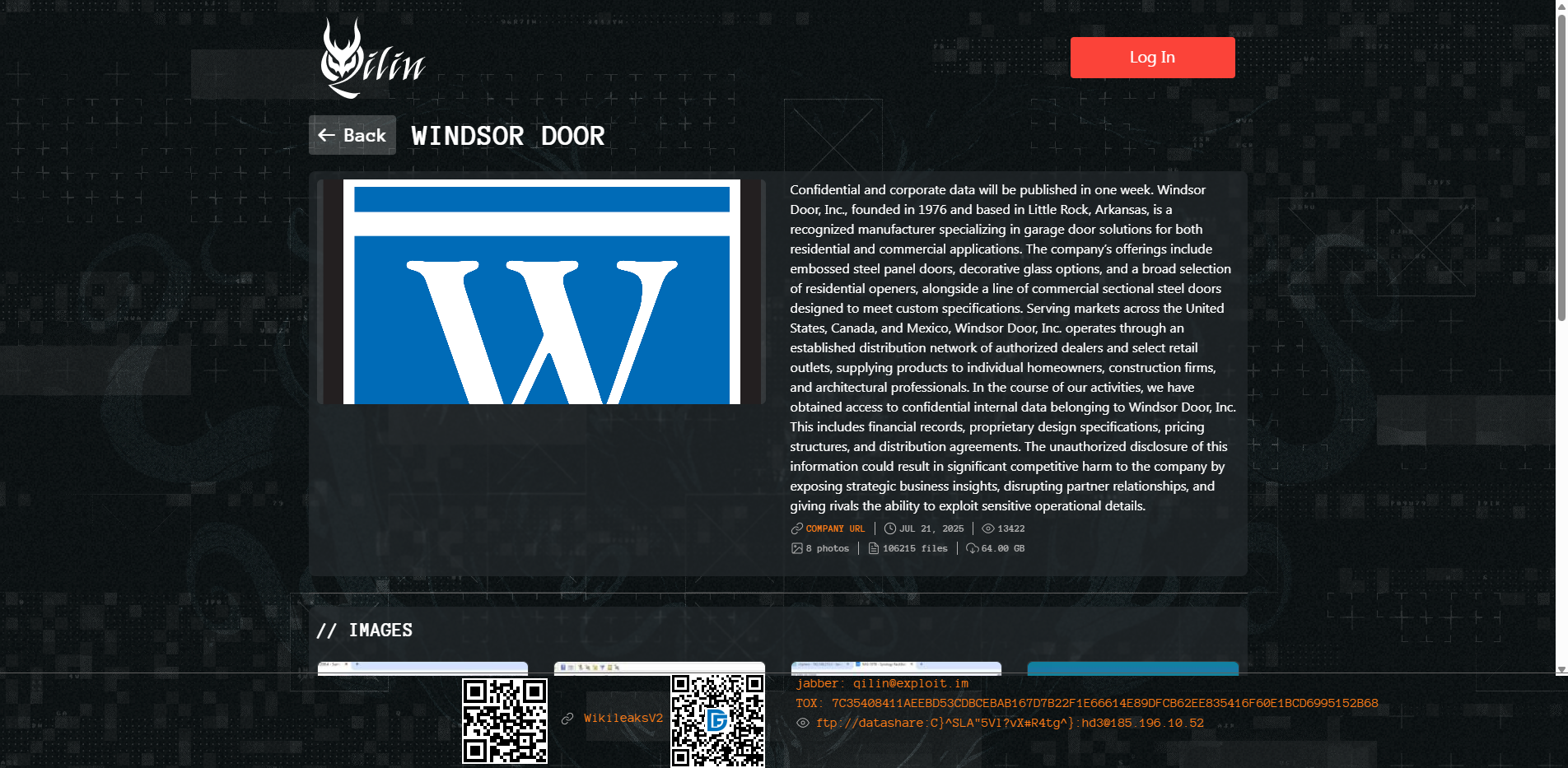 Screenshot del ataque