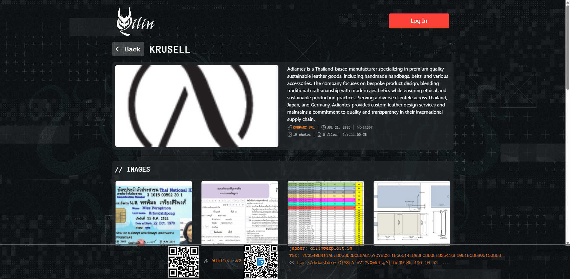 Screenshot del ataque