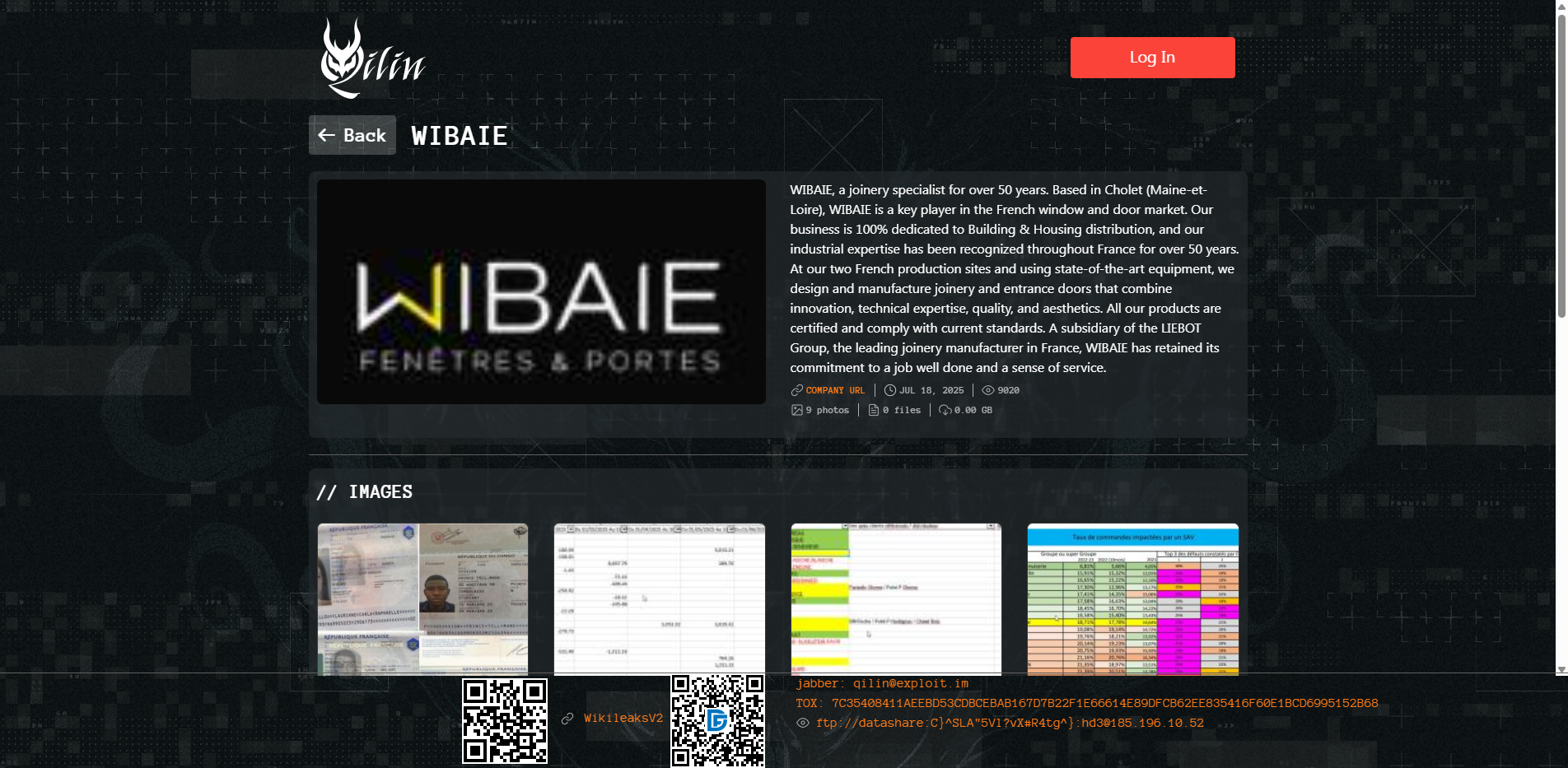 Screenshot del ataque