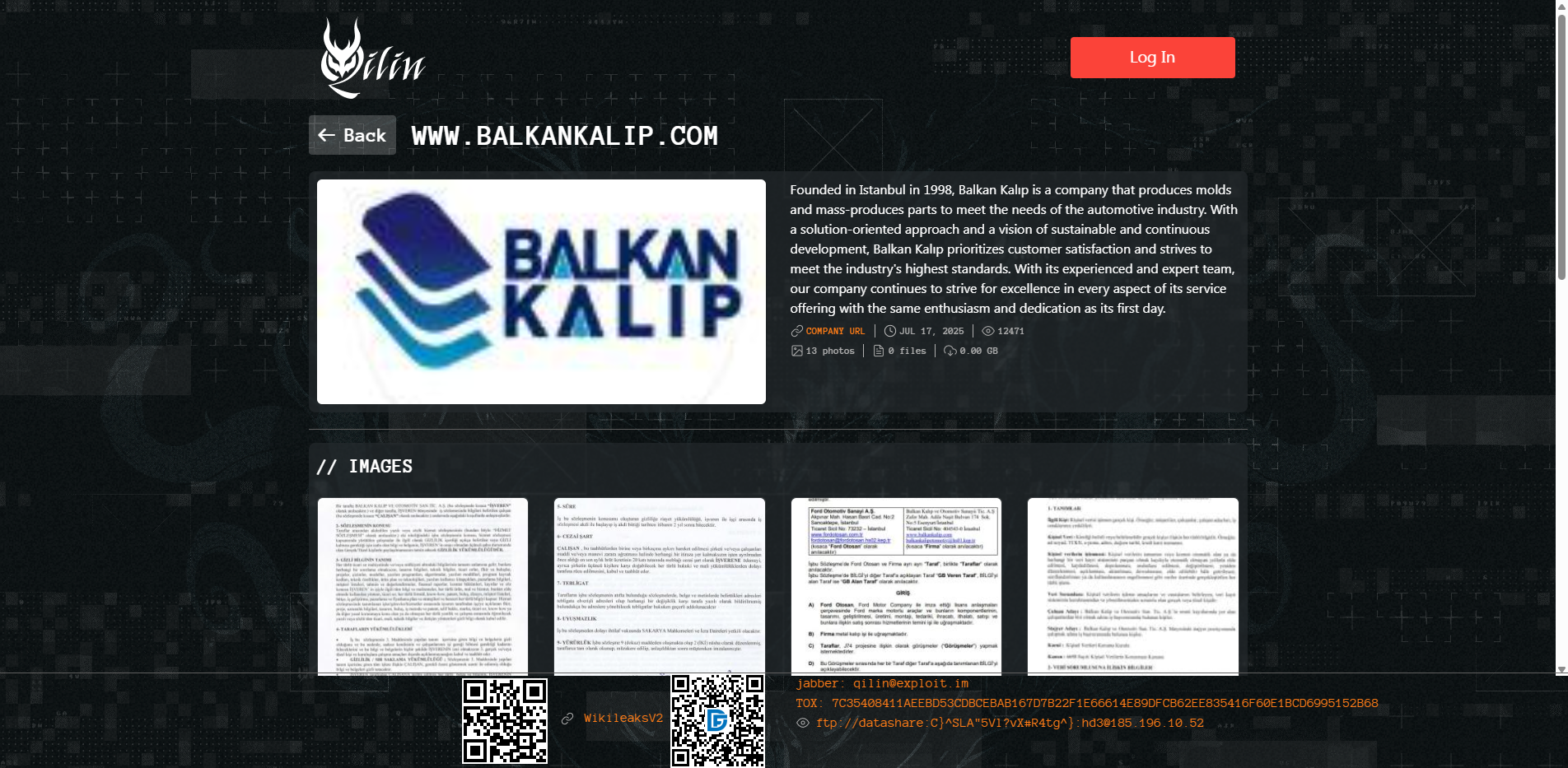 Screenshot del ataque