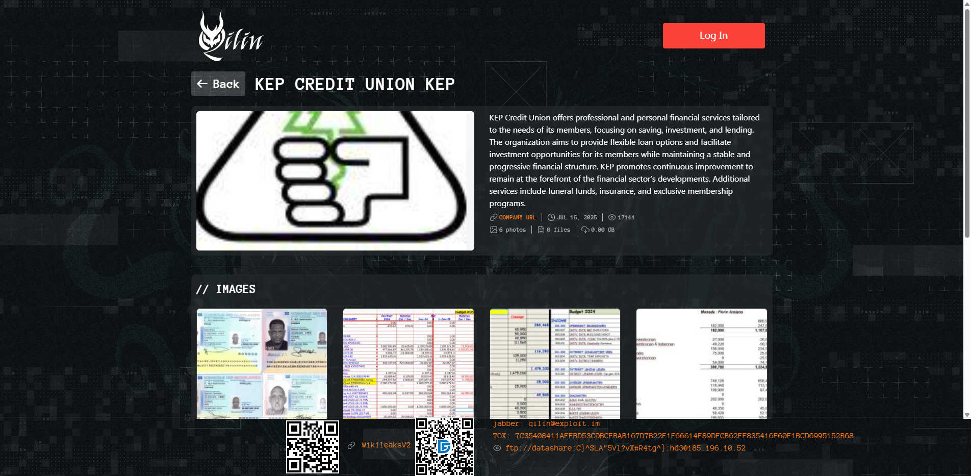 Screenshot del ataque