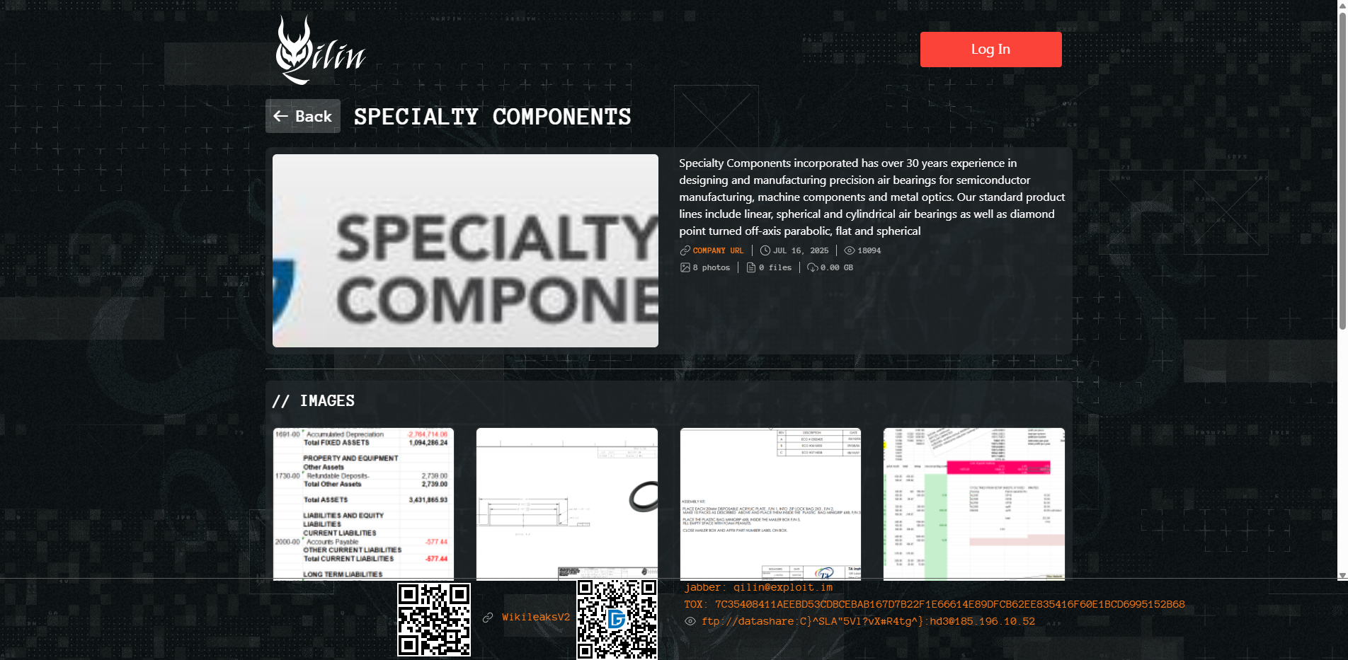 Screenshot del ataque