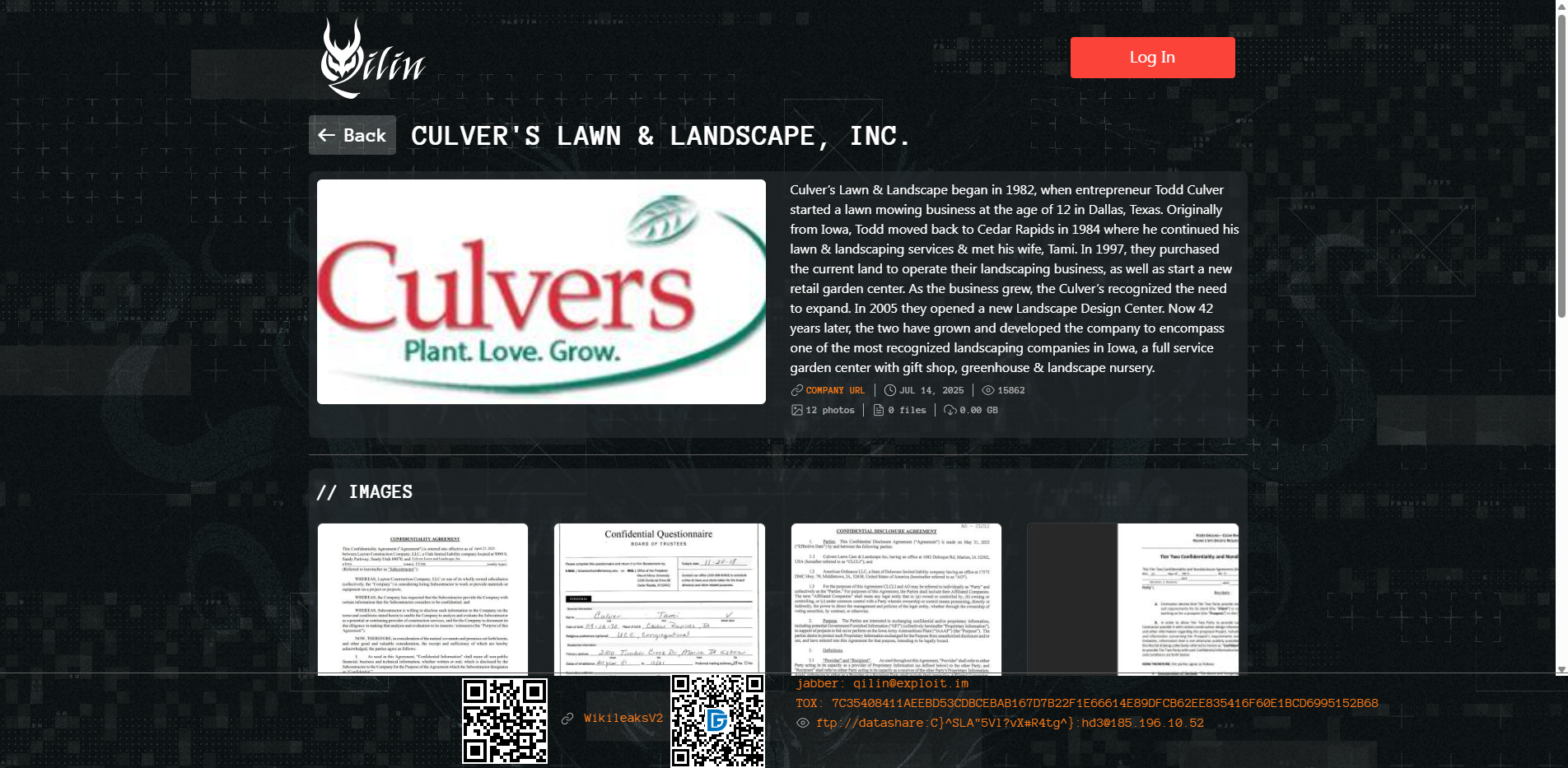 Screenshot del ataque