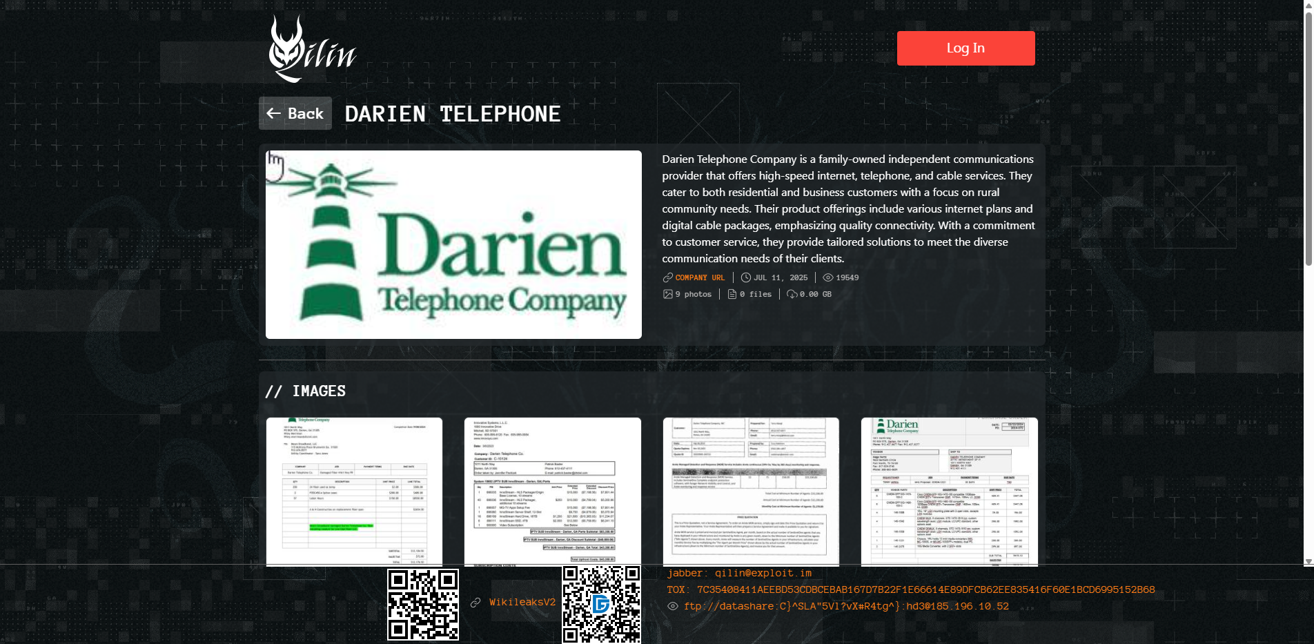 Screenshot del ataque