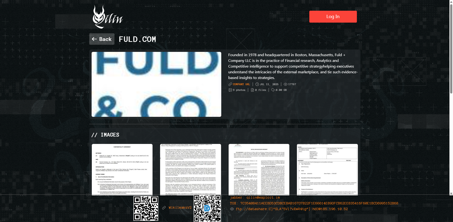 Screenshot del ataque