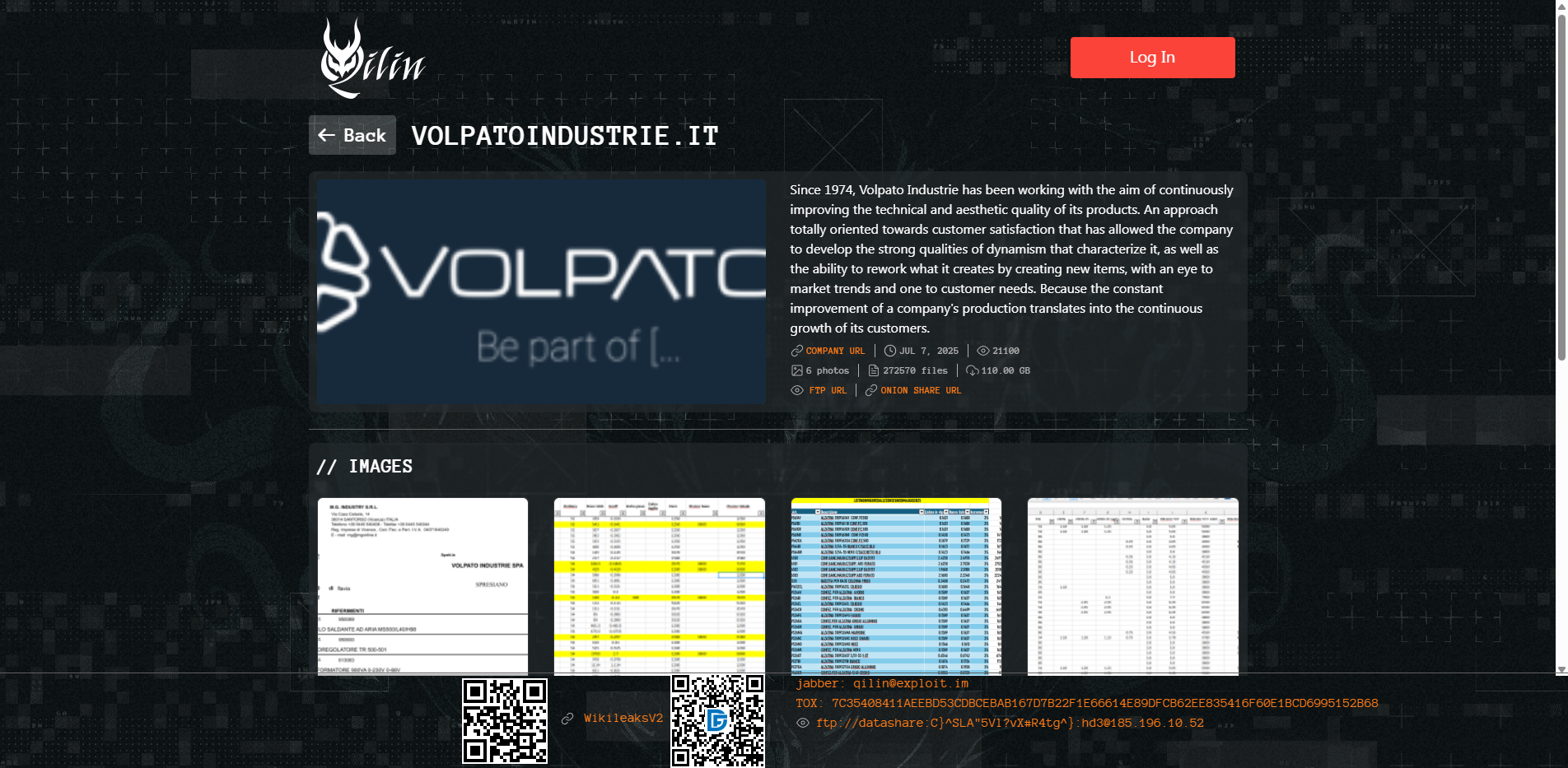 Screenshot del ataque