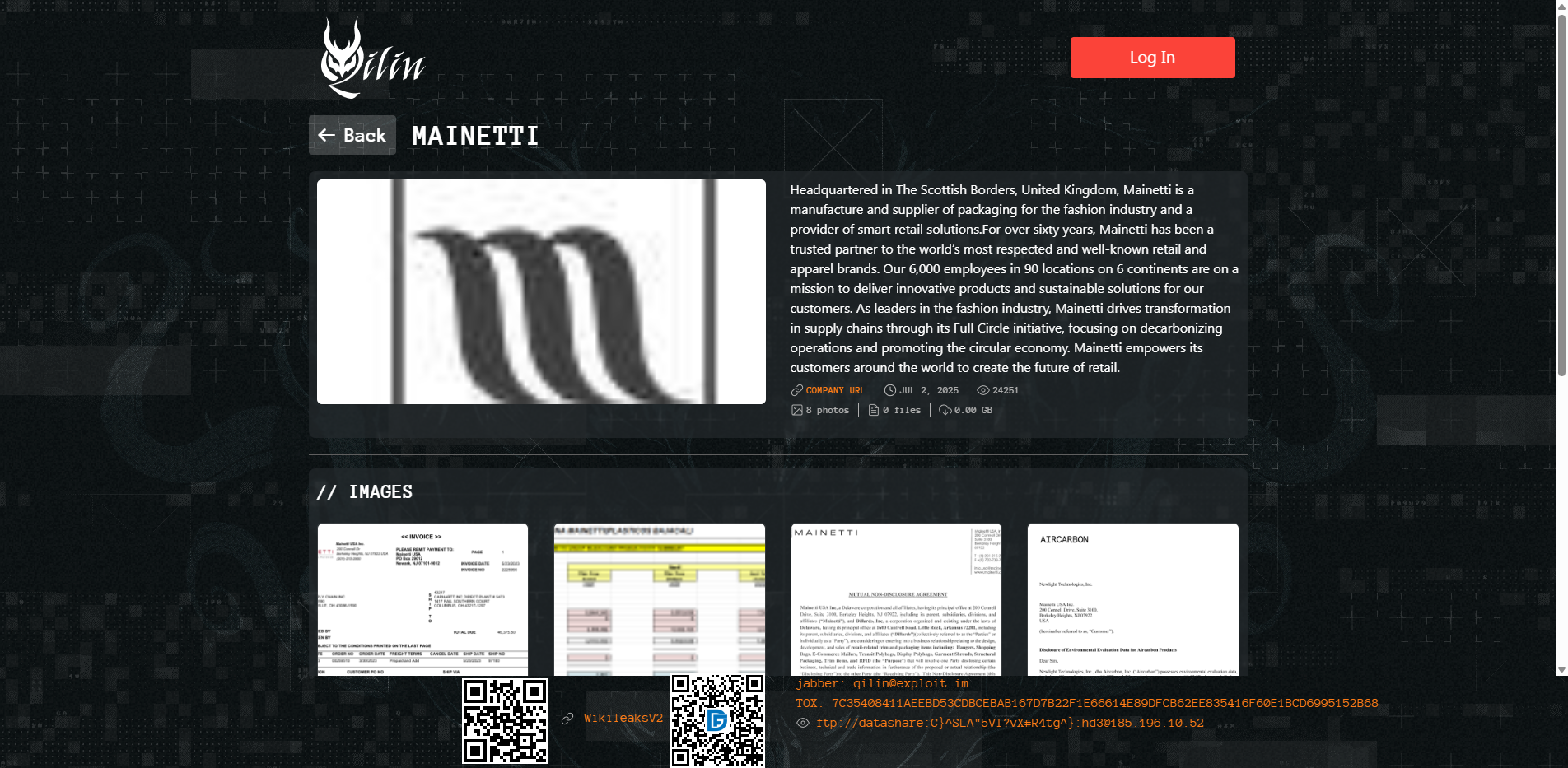 Screenshot del ataque