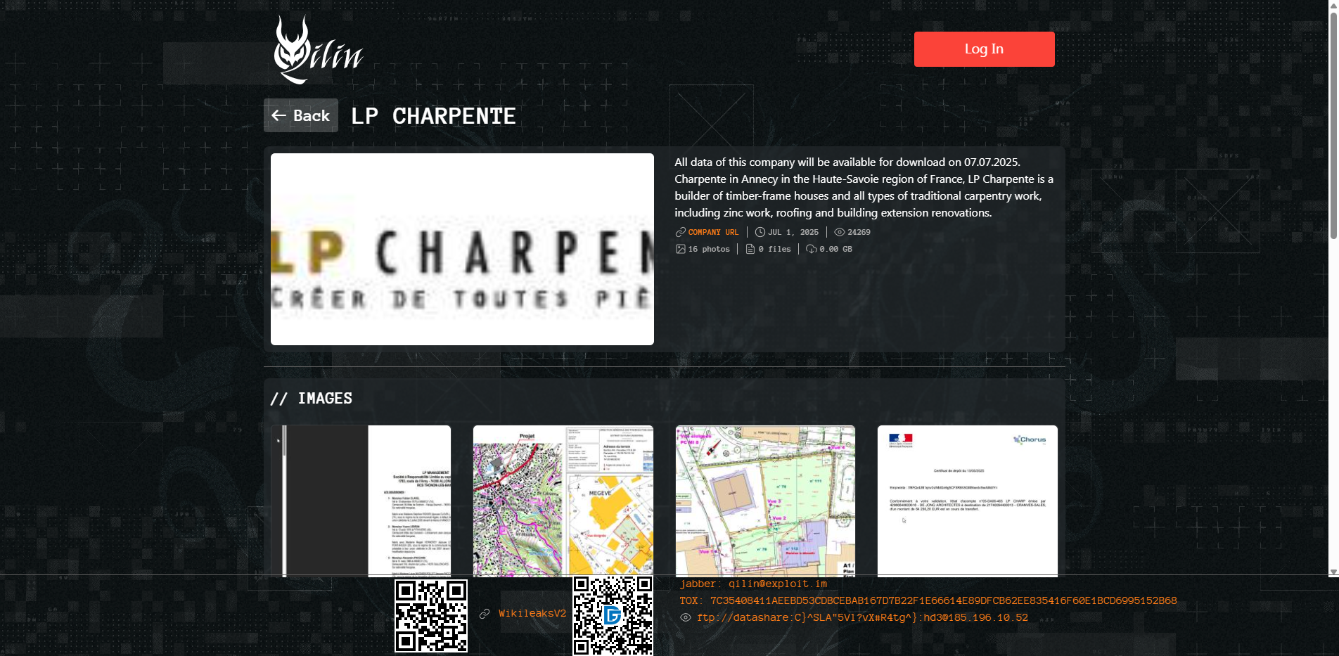 Screenshot del ataque