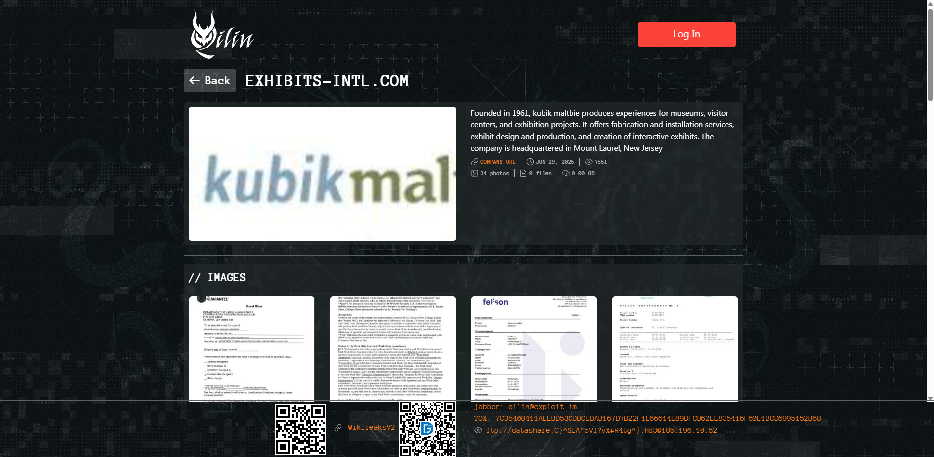 Screenshot del ataque