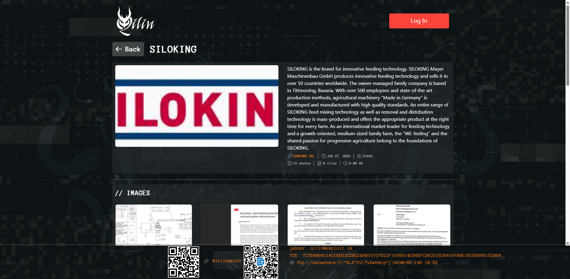 Screenshot del ataque