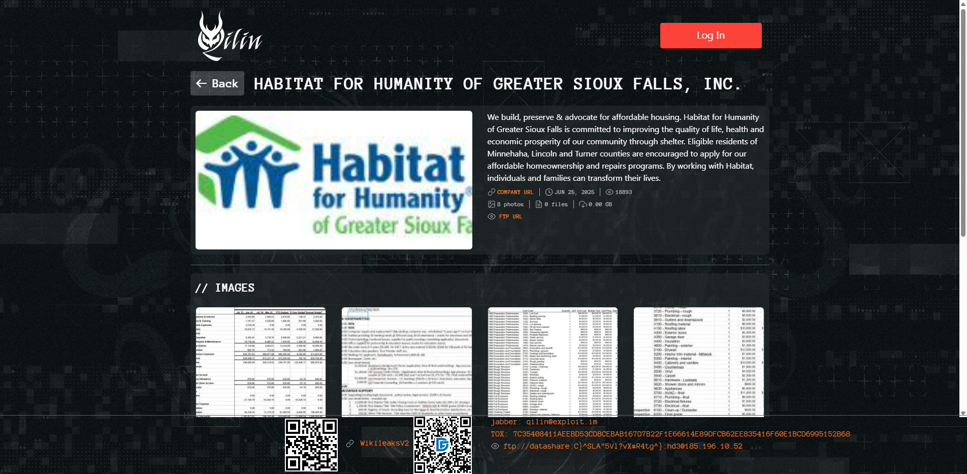 Screenshot del ataque