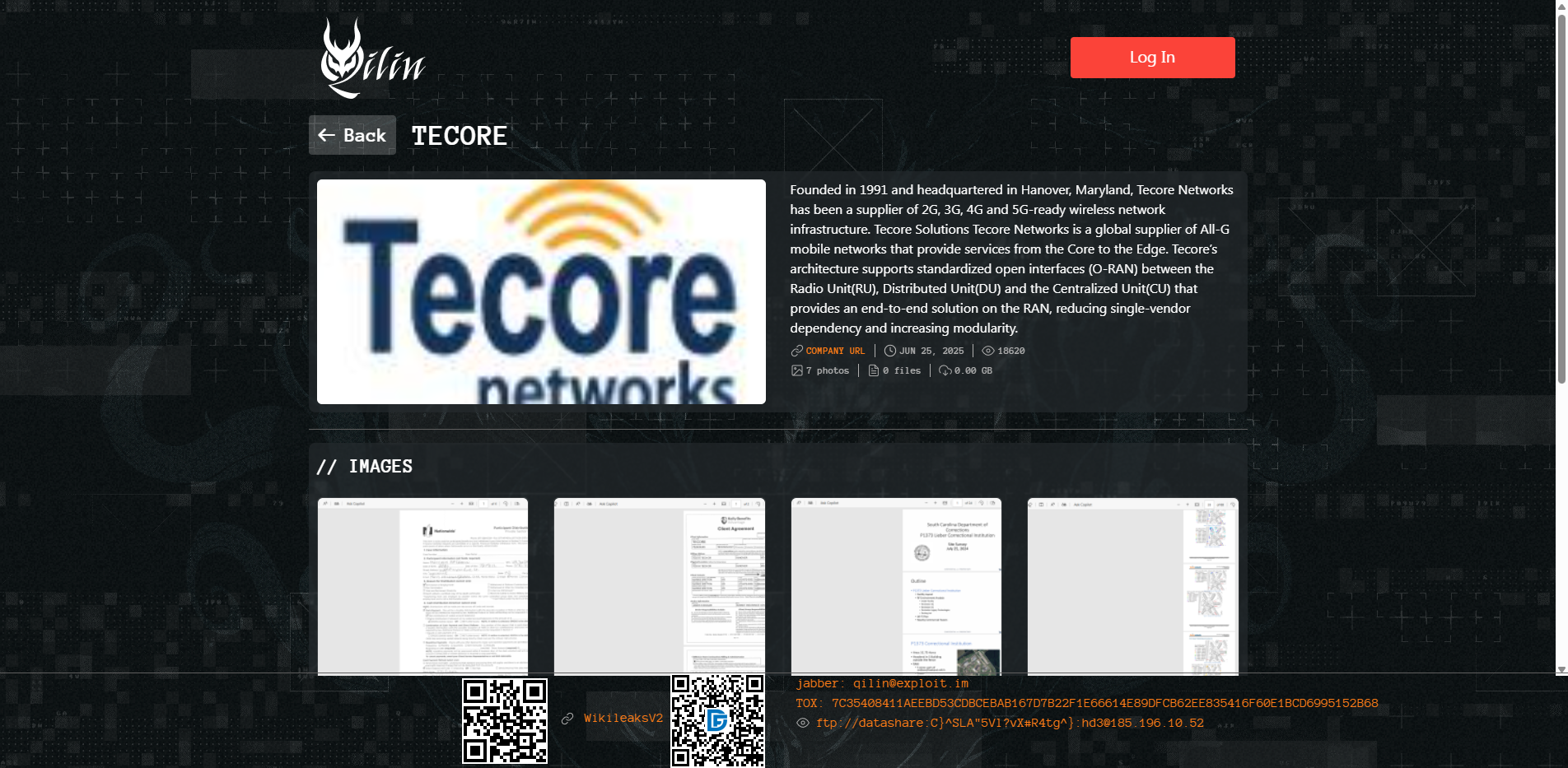 Screenshot del ataque