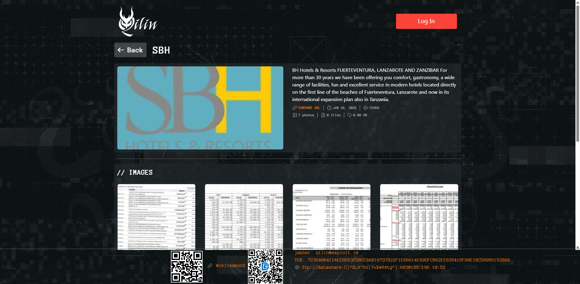 Screenshot del ataque