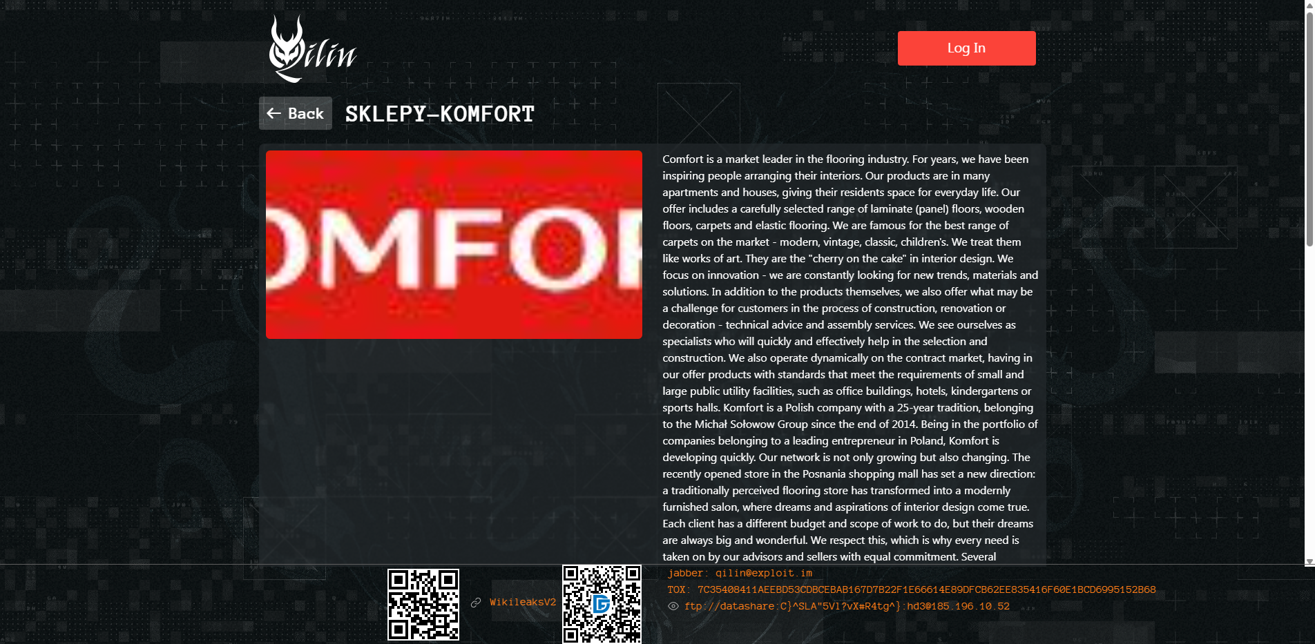 Screenshot del ataque