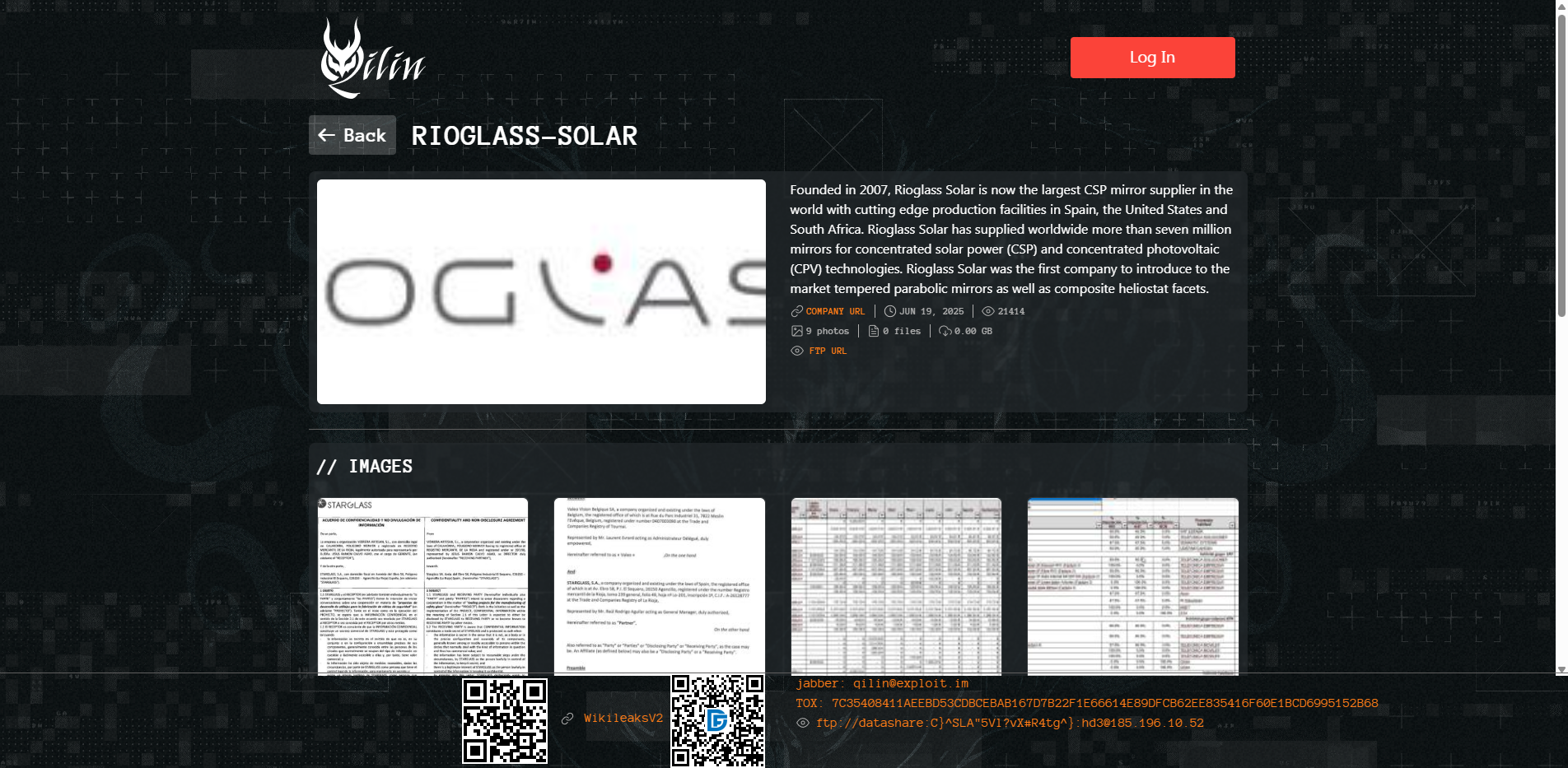 Screenshot del ataque