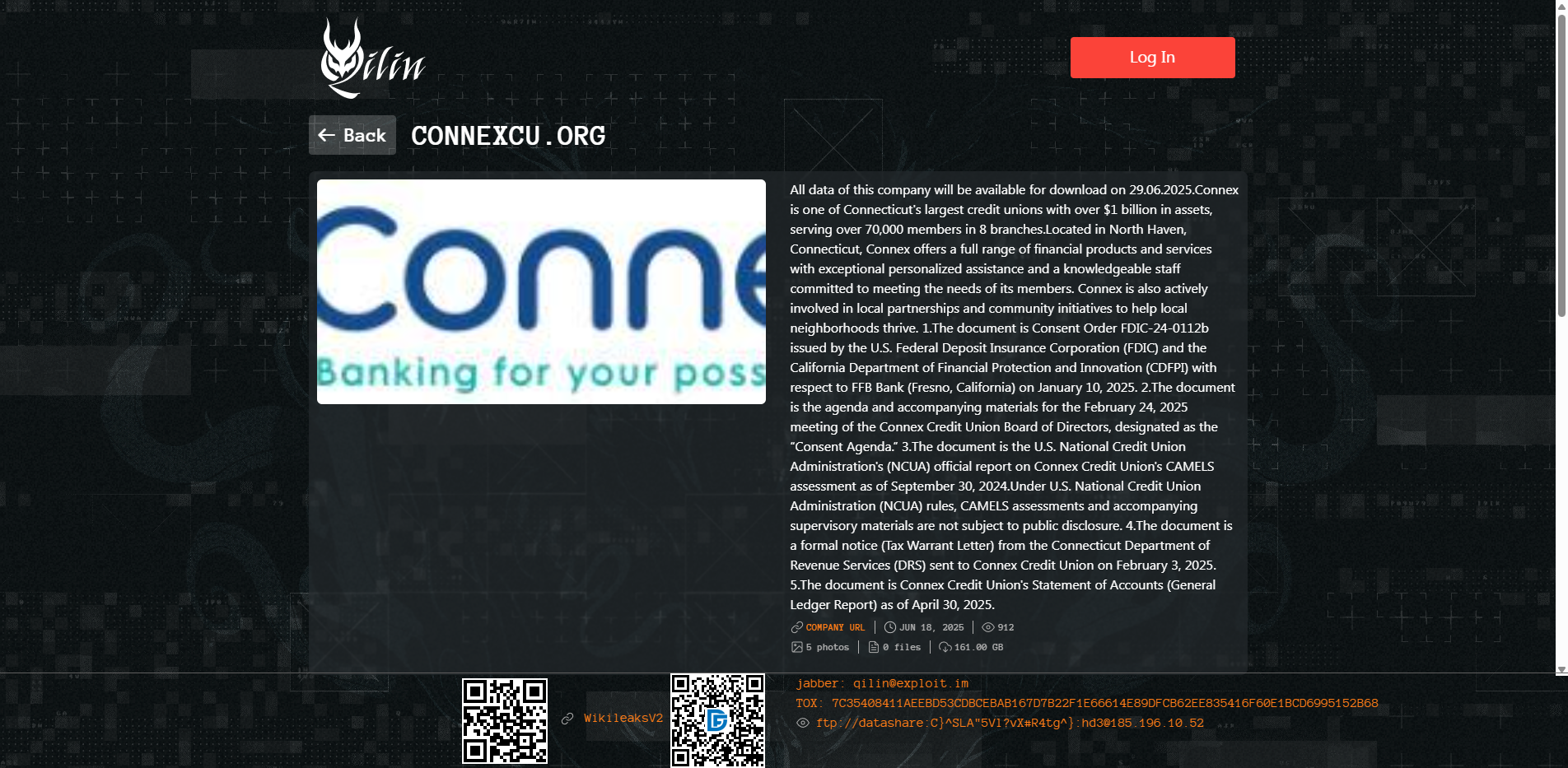 Screenshot del ataque