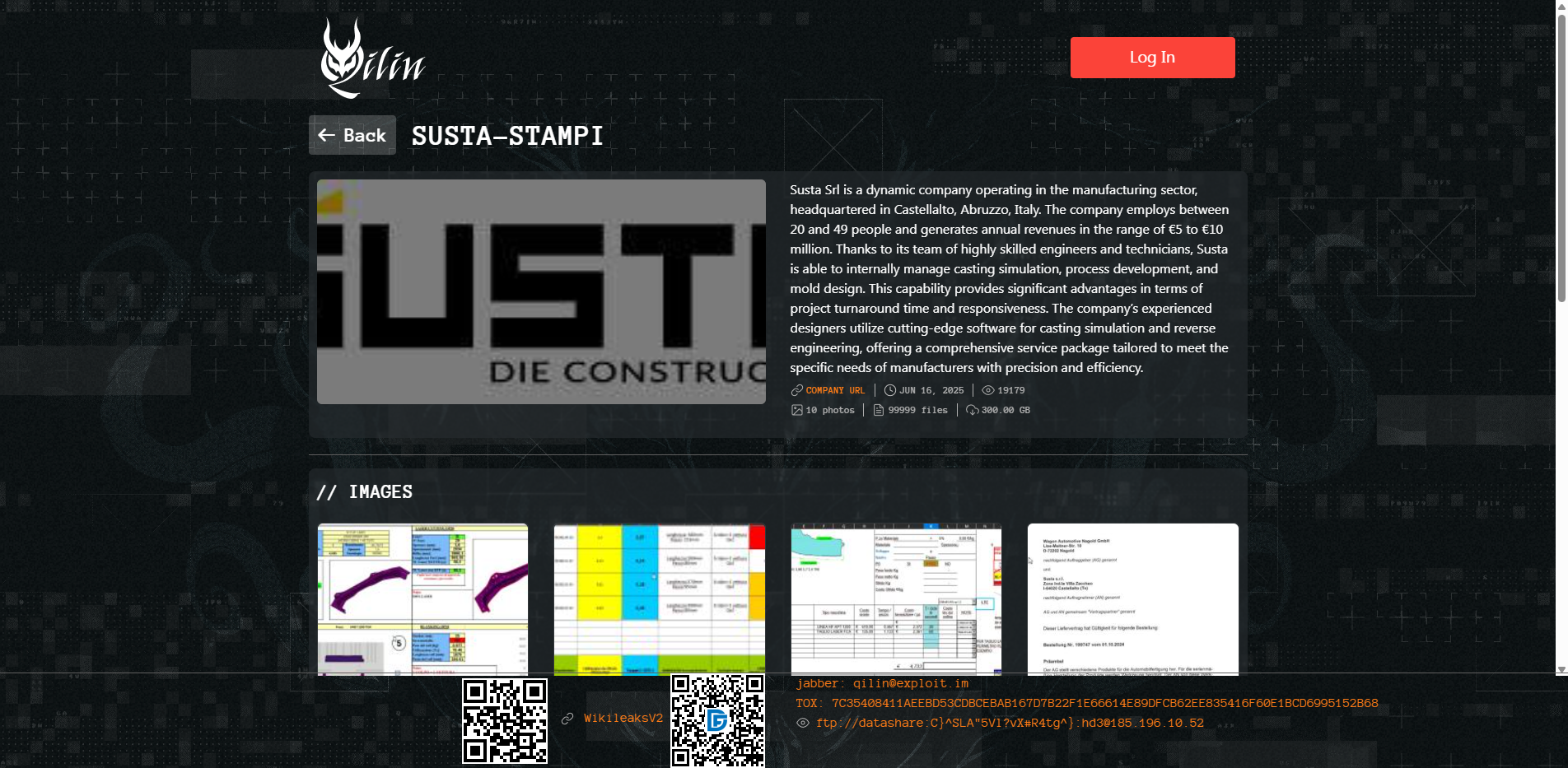 Screenshot del ataque