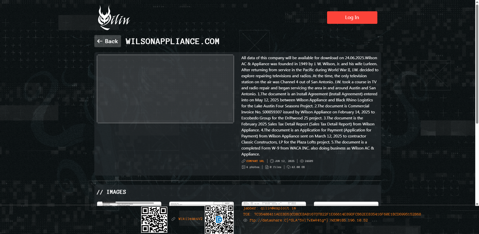 Screenshot del ataque