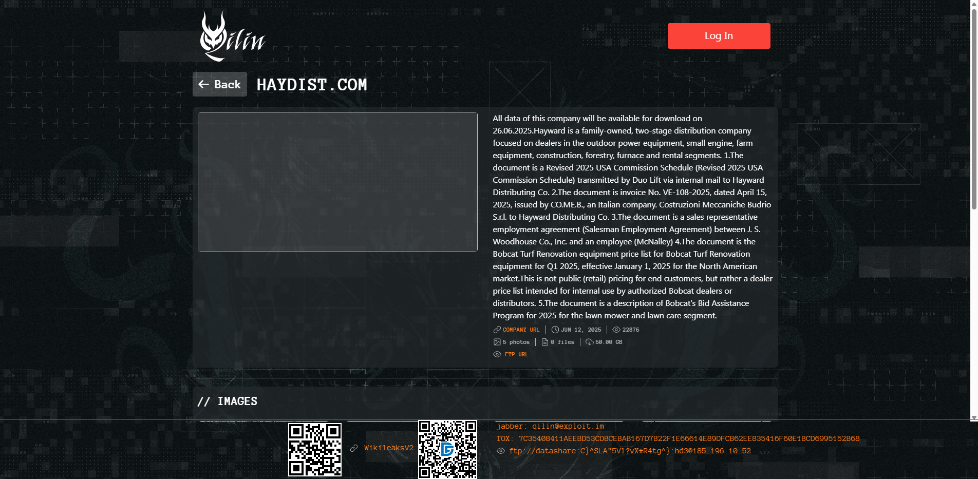 Screenshot del ataque