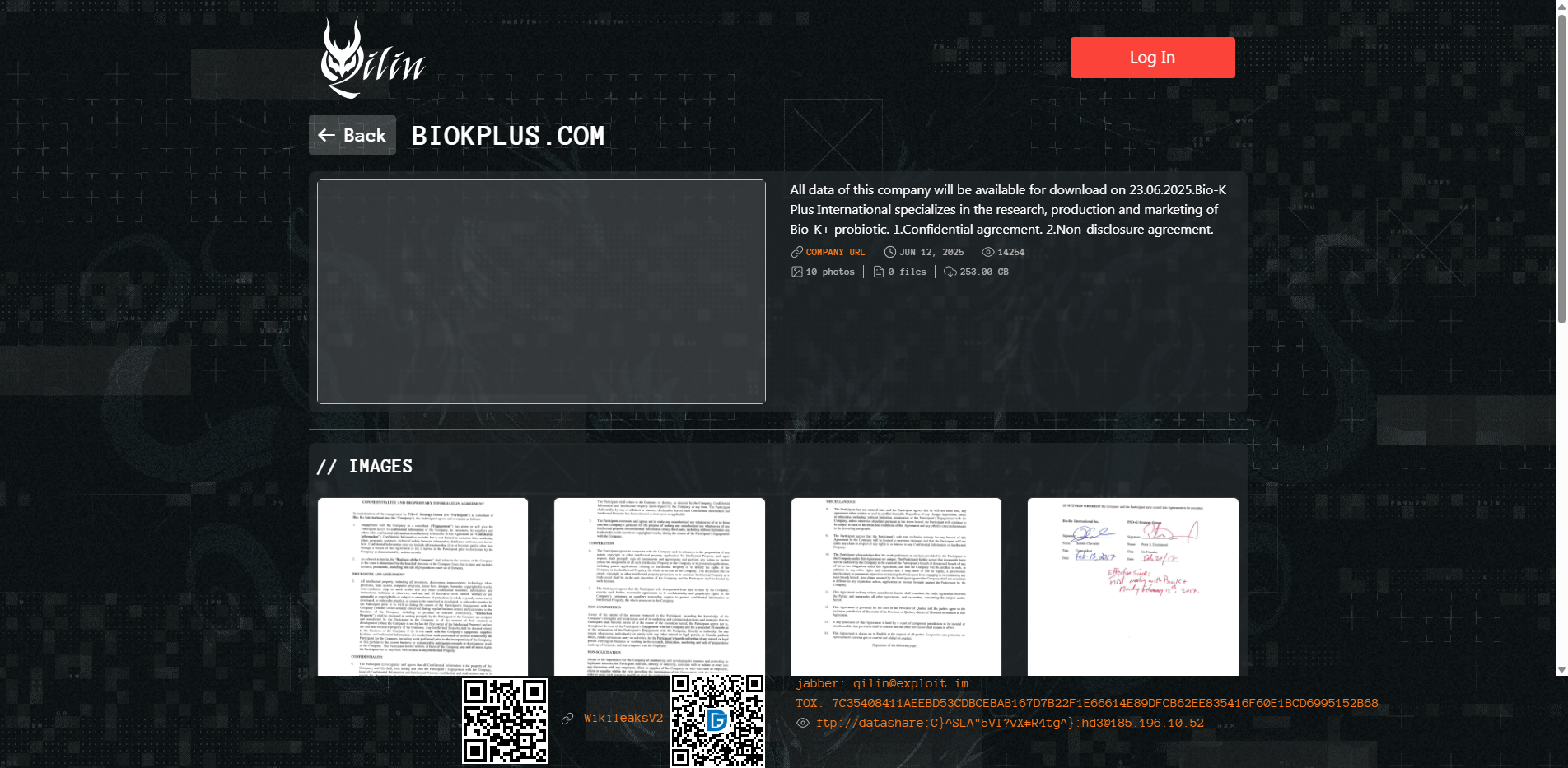 Screenshot del ataque