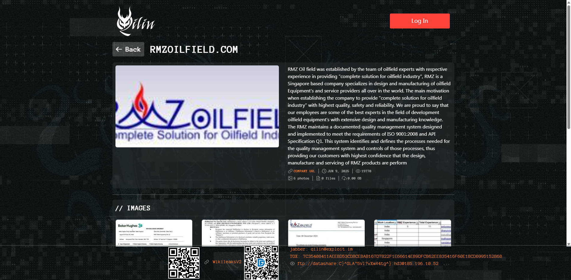 Screenshot del ataque