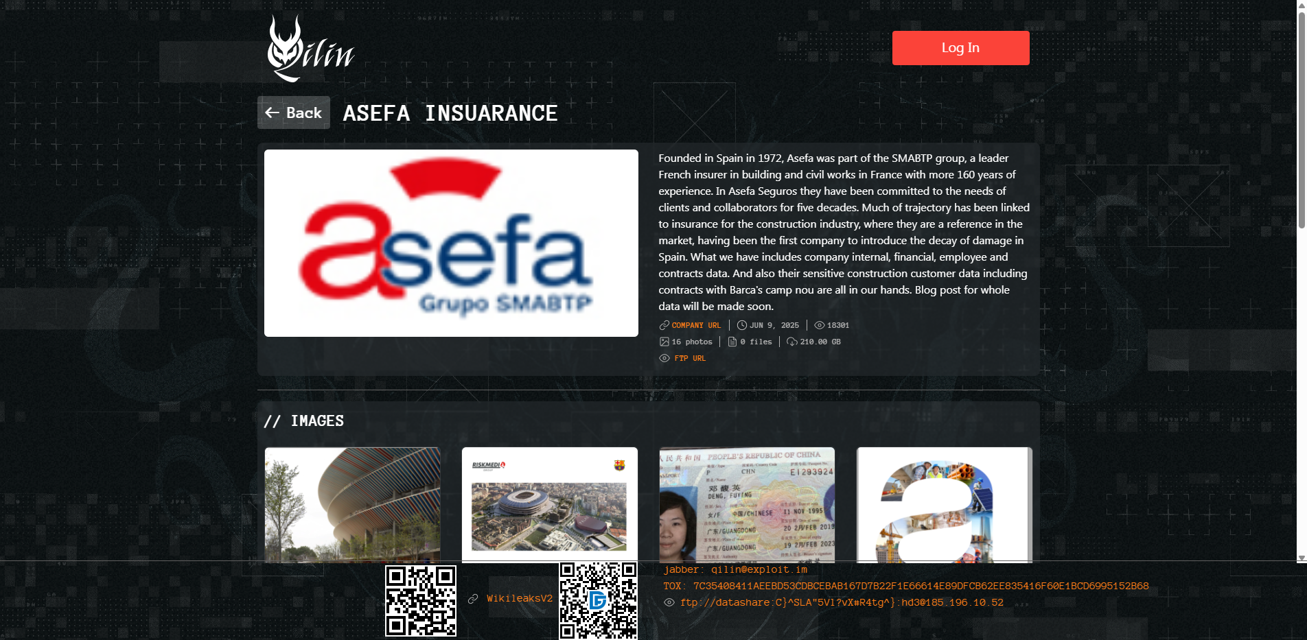 Screenshot del ataque