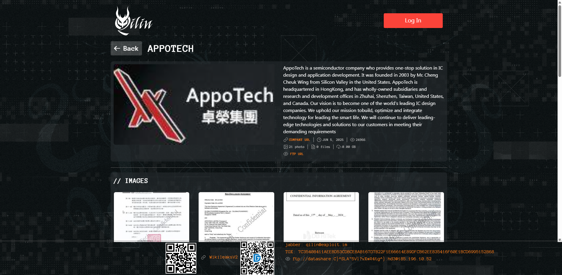 Screenshot del ataque