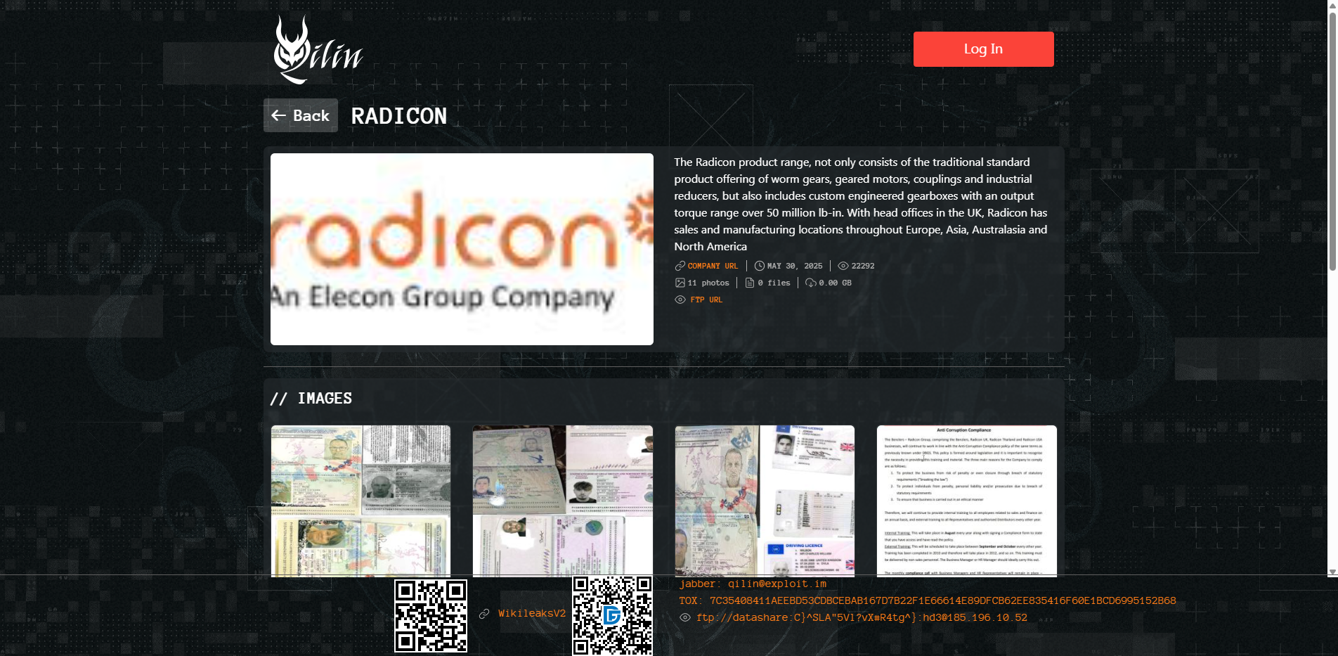 Screenshot del ataque