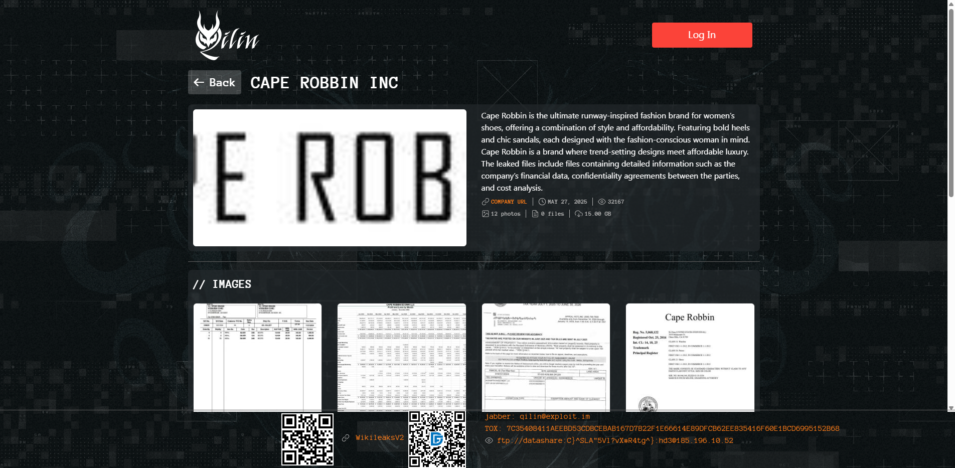 Screenshot del ataque