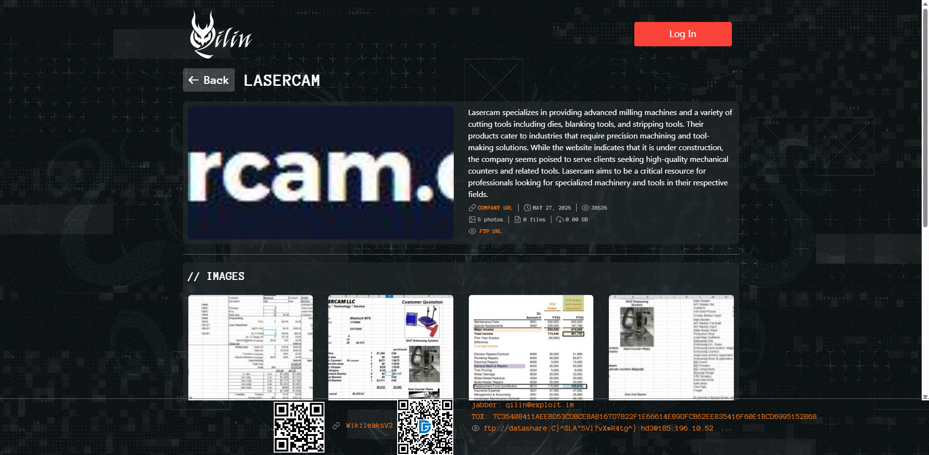 Screenshot del ataque