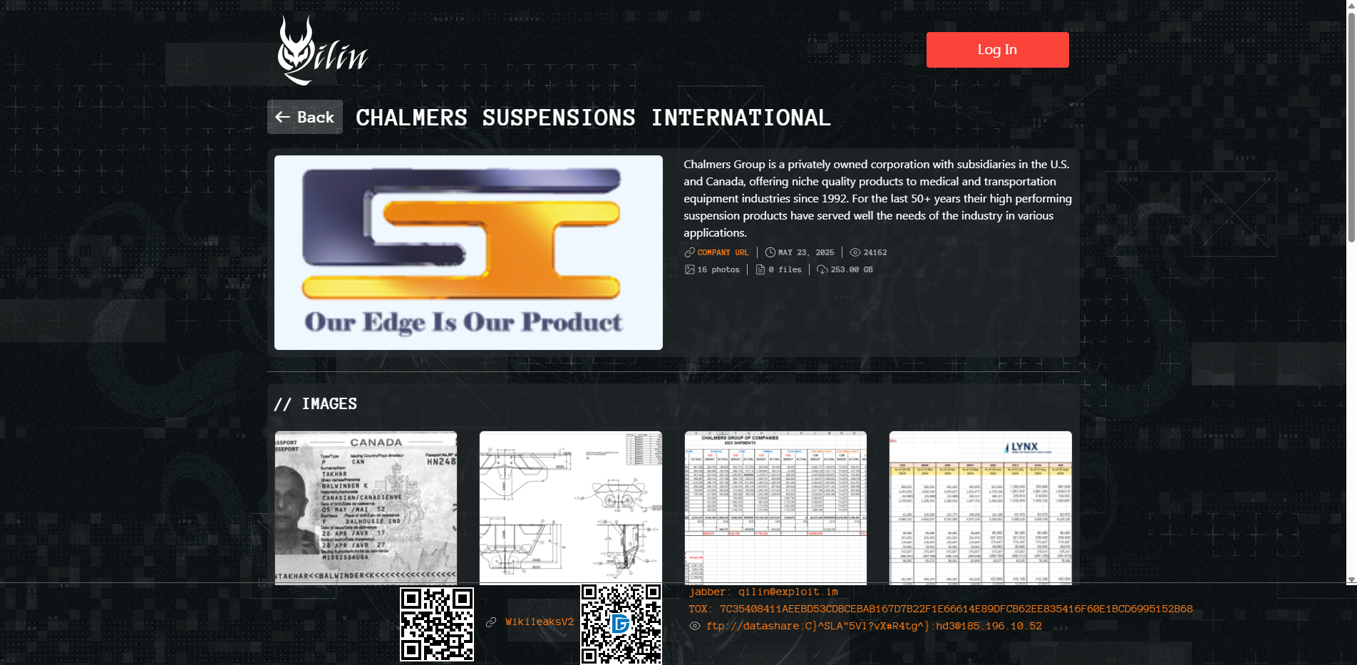 Screenshot del ataque