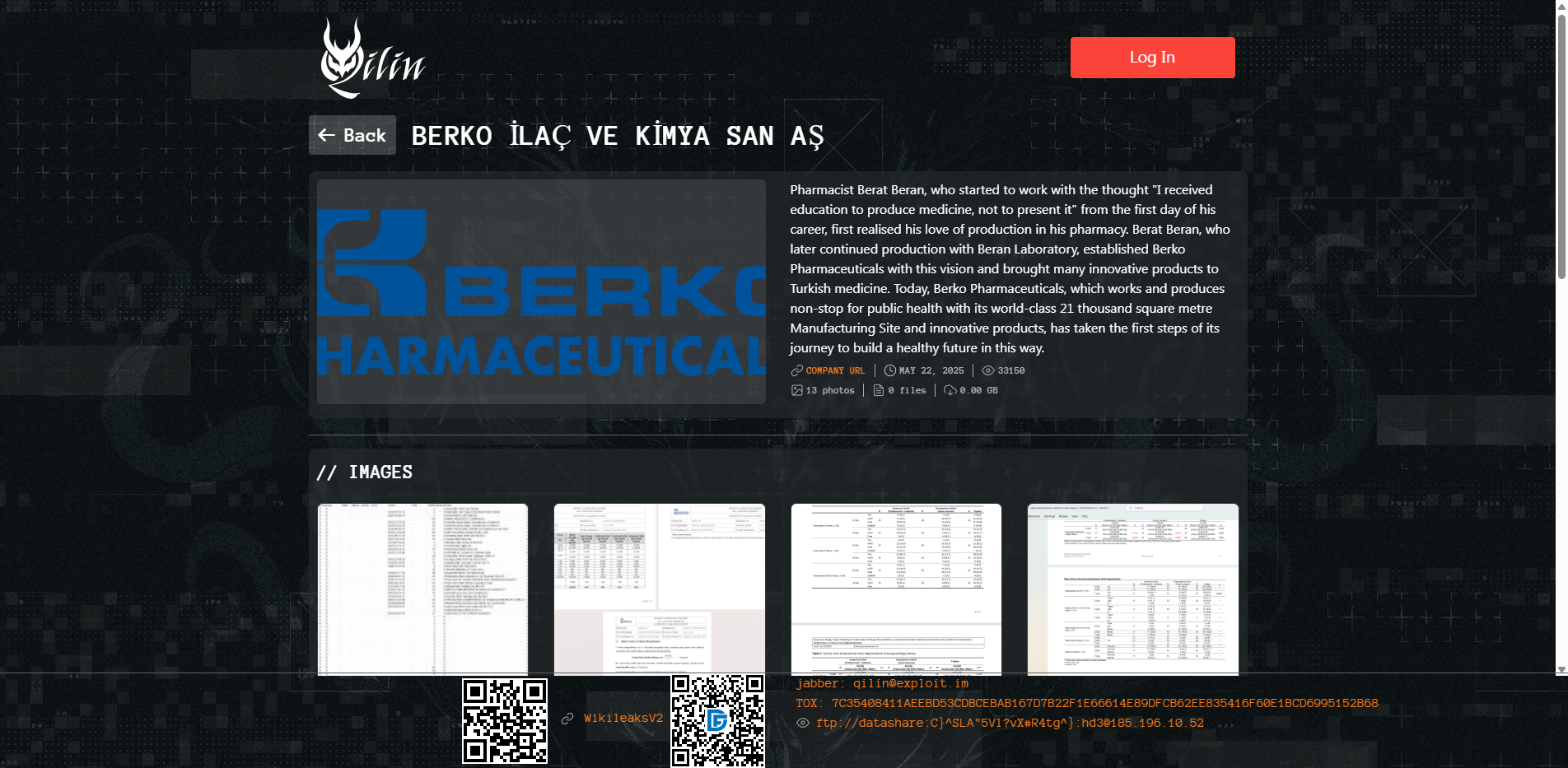 Screenshot del ataque