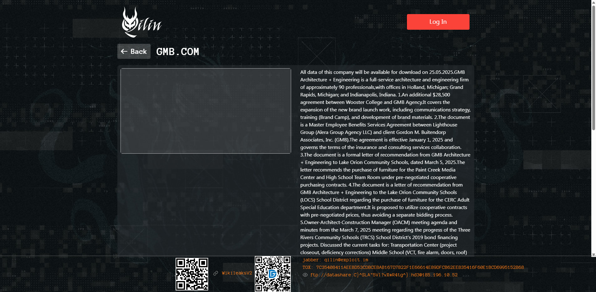 Screenshot del ataque