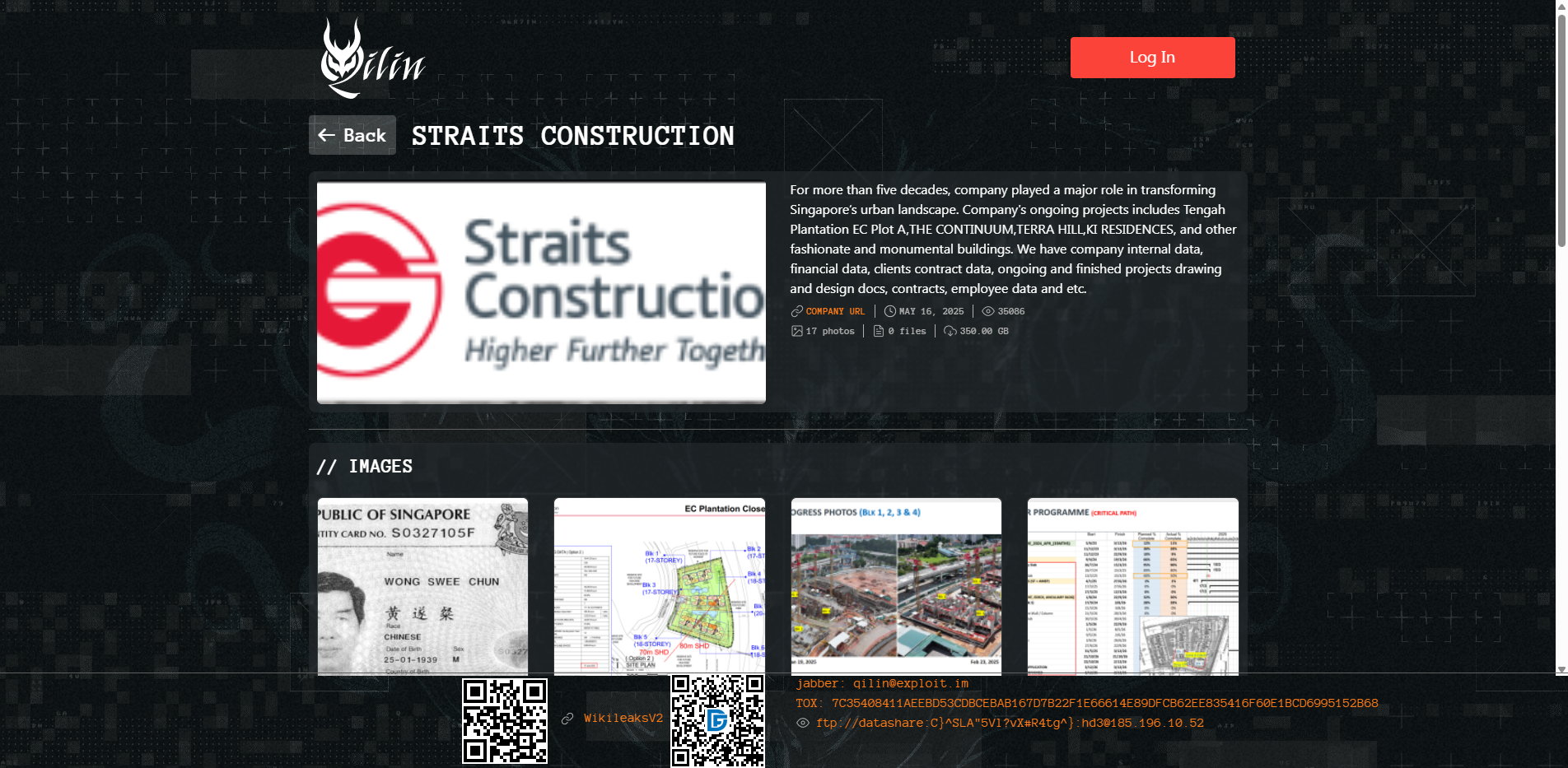 Screenshot del ataque