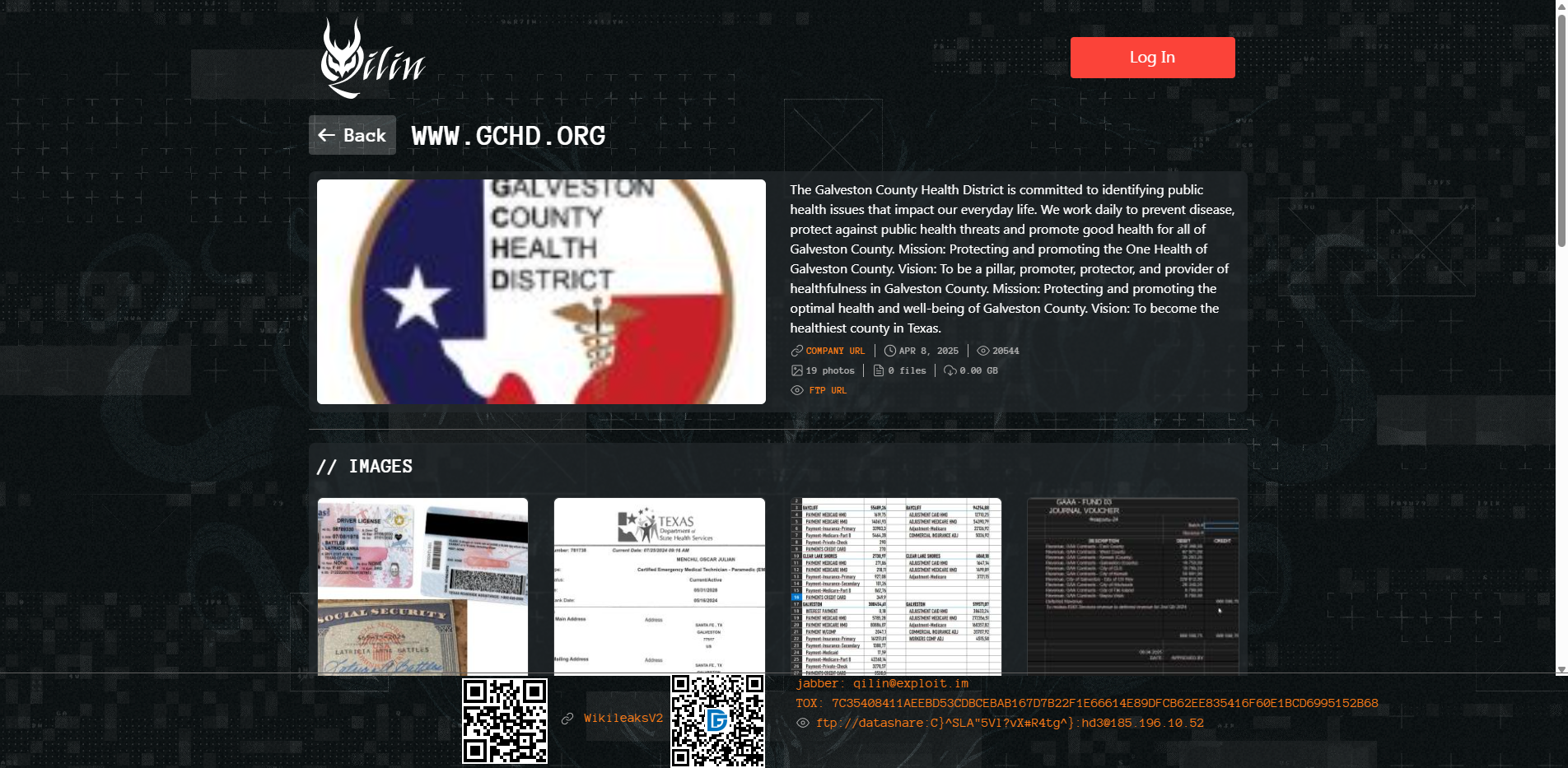 Screenshot del ataque