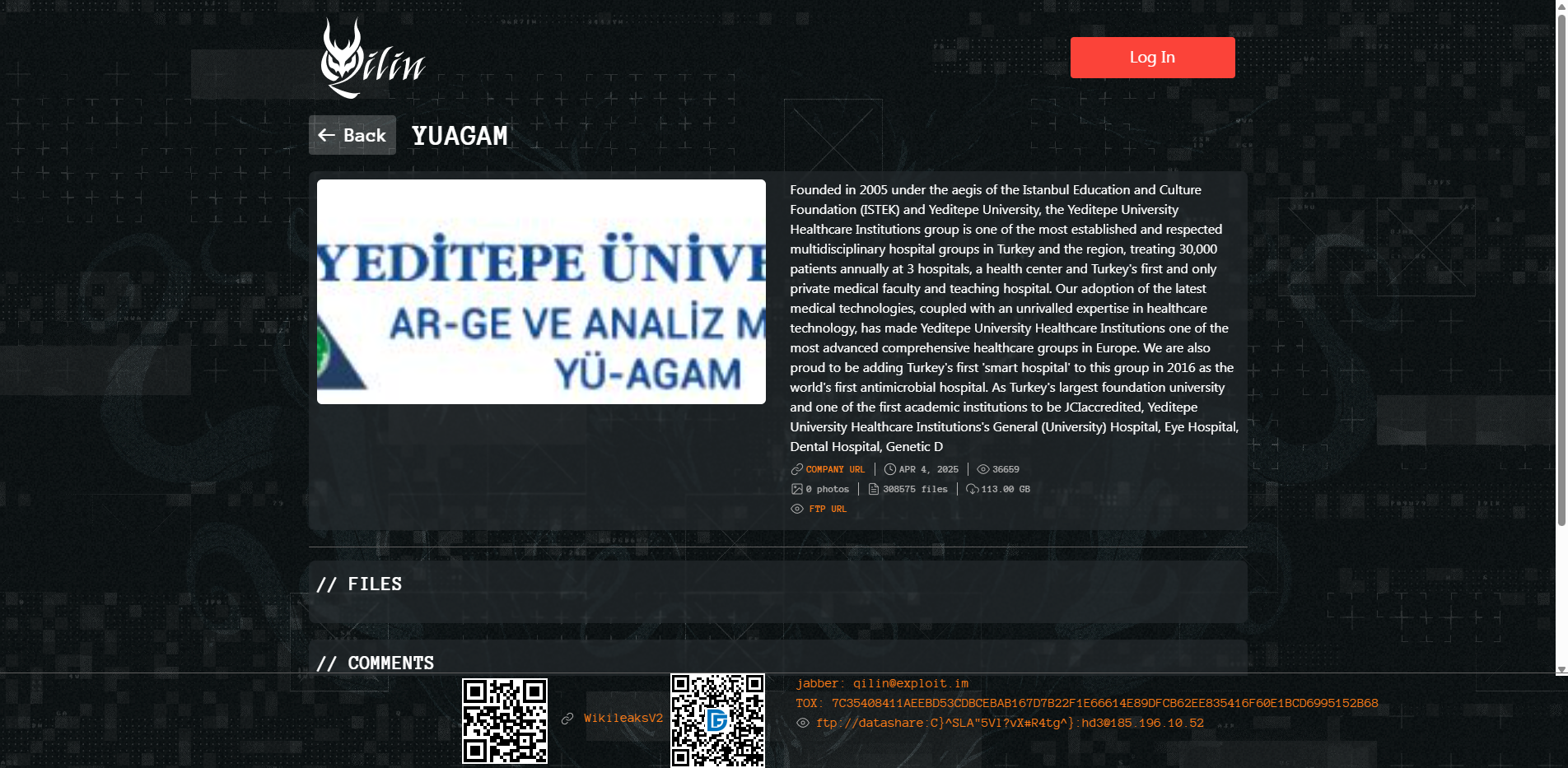 Screenshot del ataque