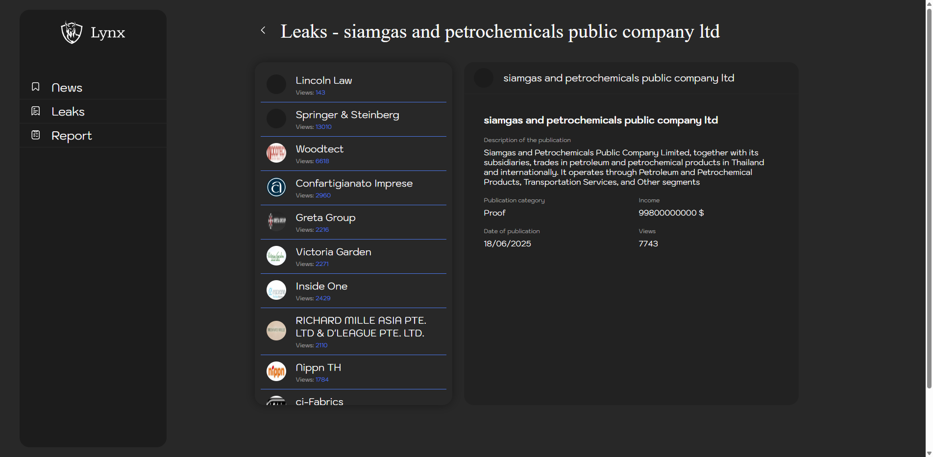 Screenshot del ataque