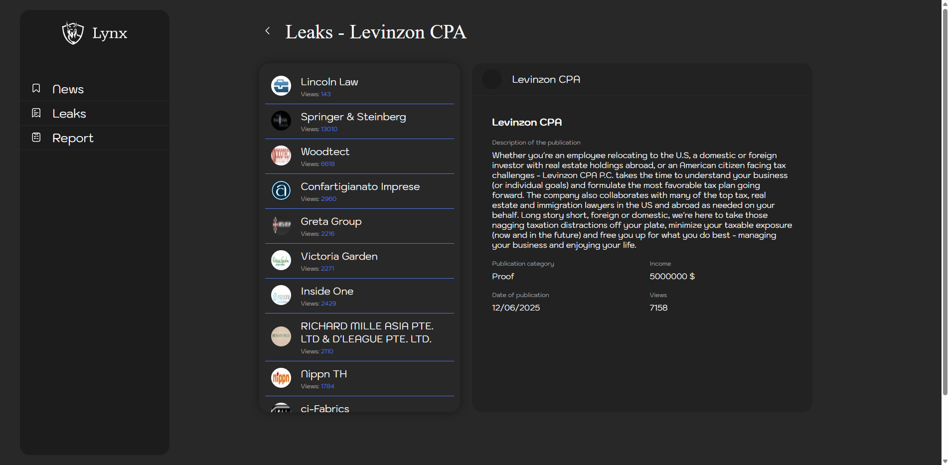 Screenshot del ataque