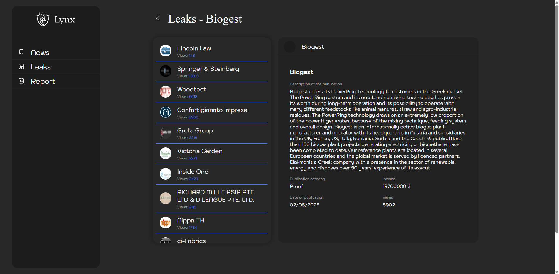 Screenshot del ataque