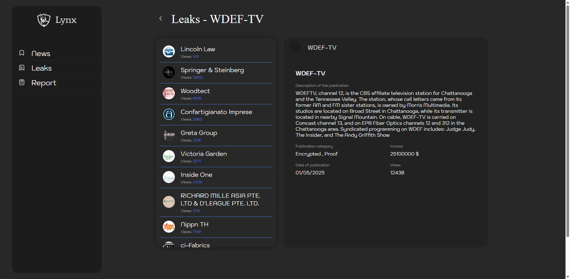 Screenshot del ataque