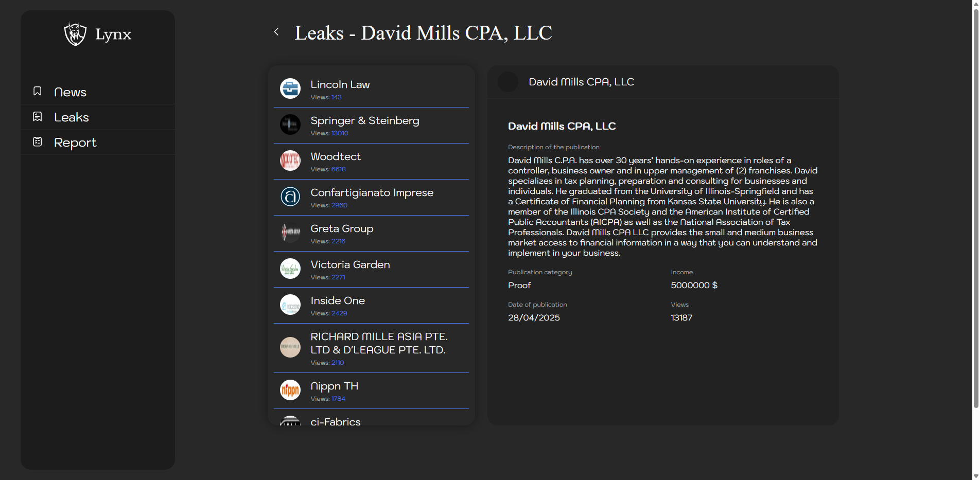 Screenshot del ataque