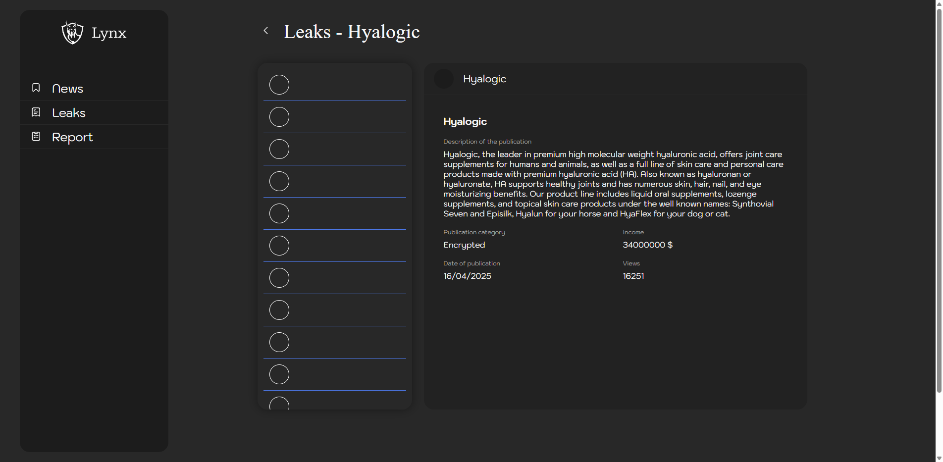 Screenshot del ataque