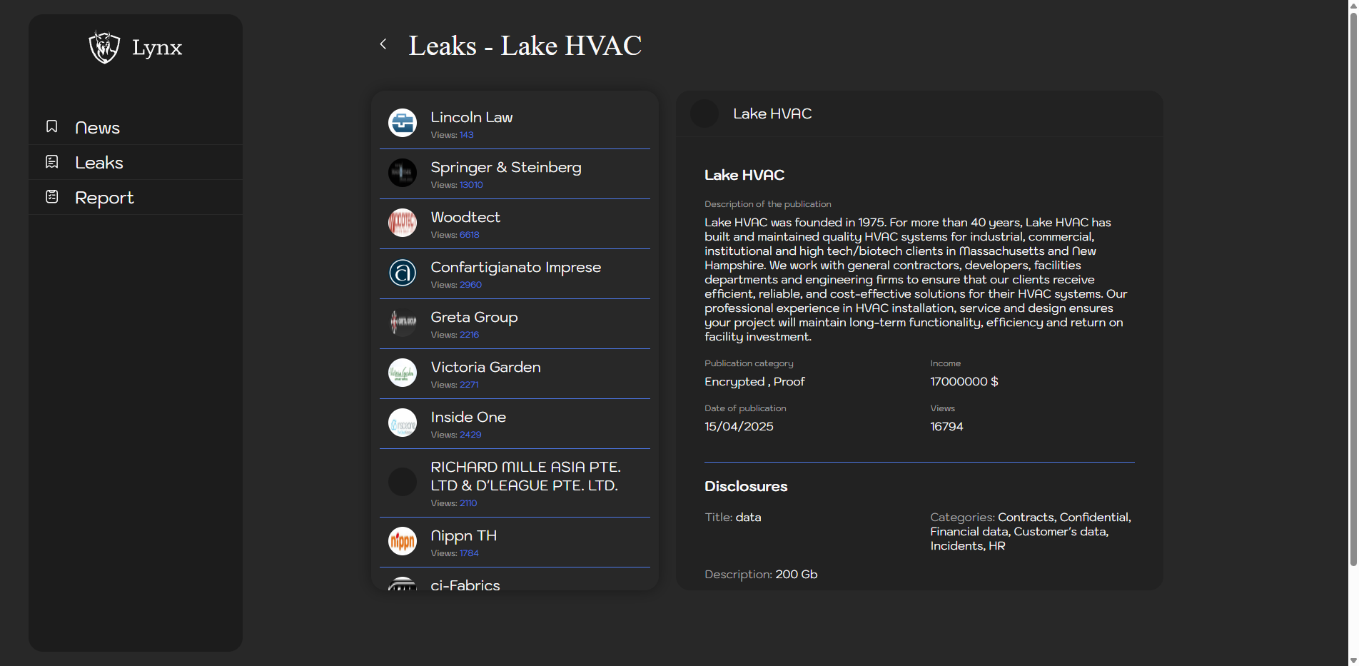 Screenshot del ataque