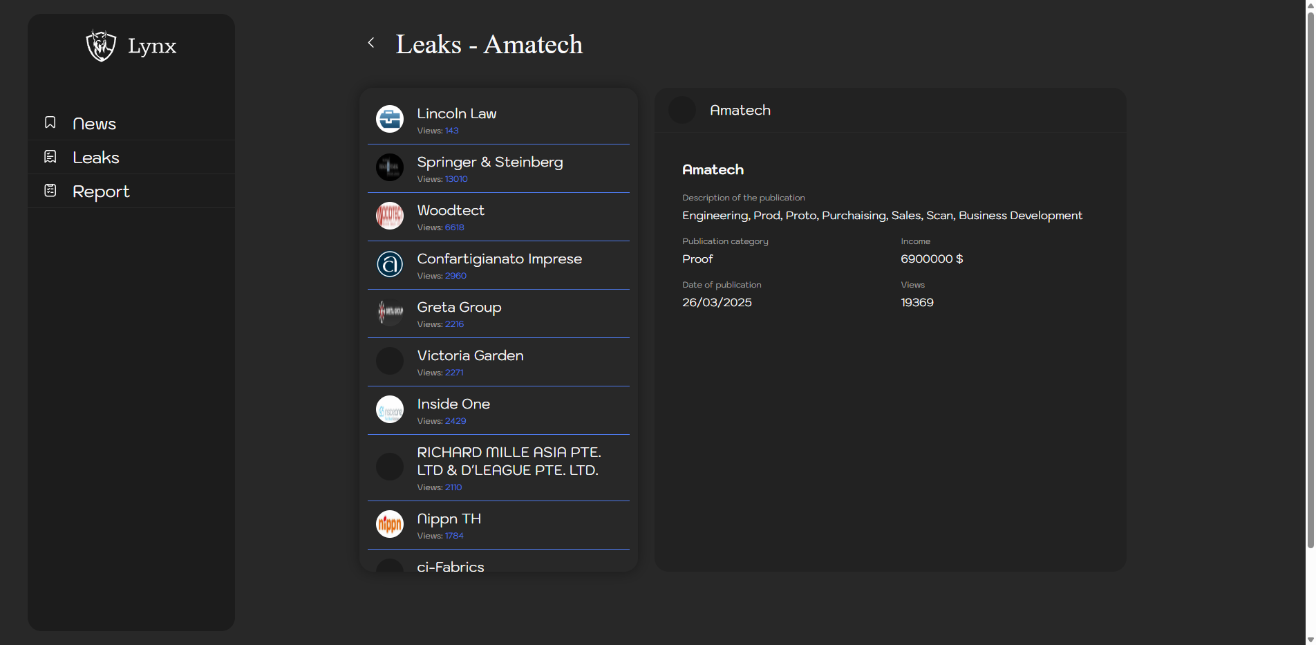 Screenshot del ataque