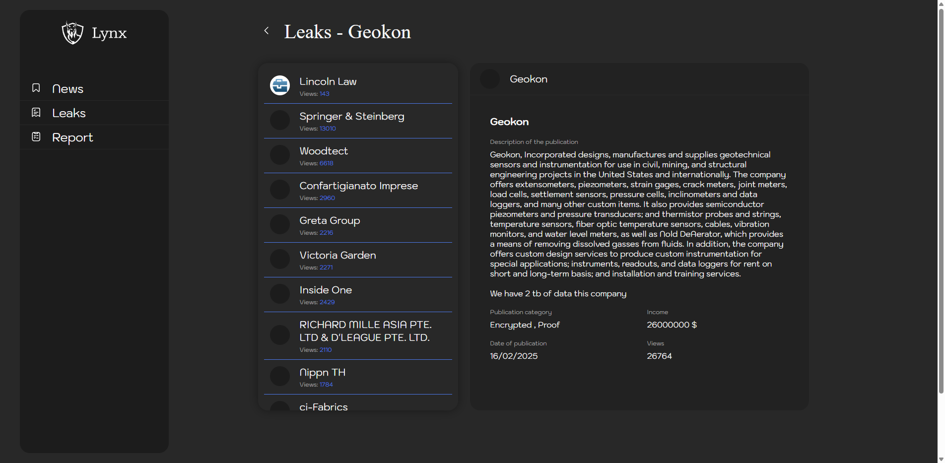 Screenshot del ataque